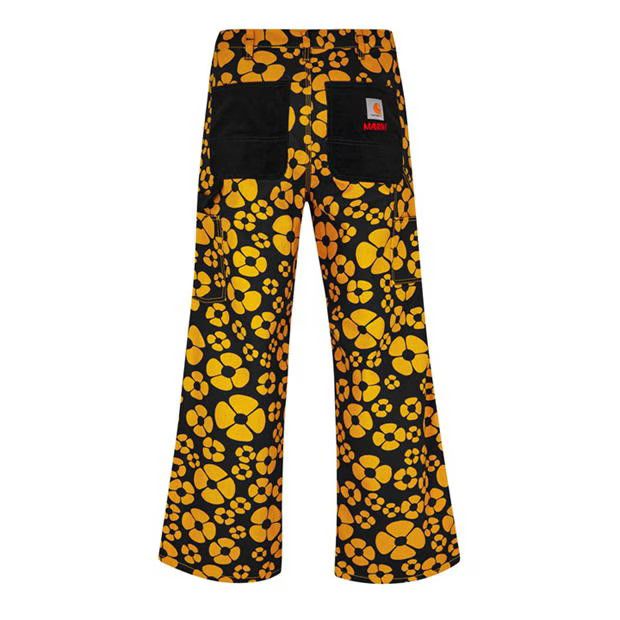 Marni o1g2r1mq0524 Trousers in Yellow/Black Size US 34 / EU 50 - 4 Thumbnail