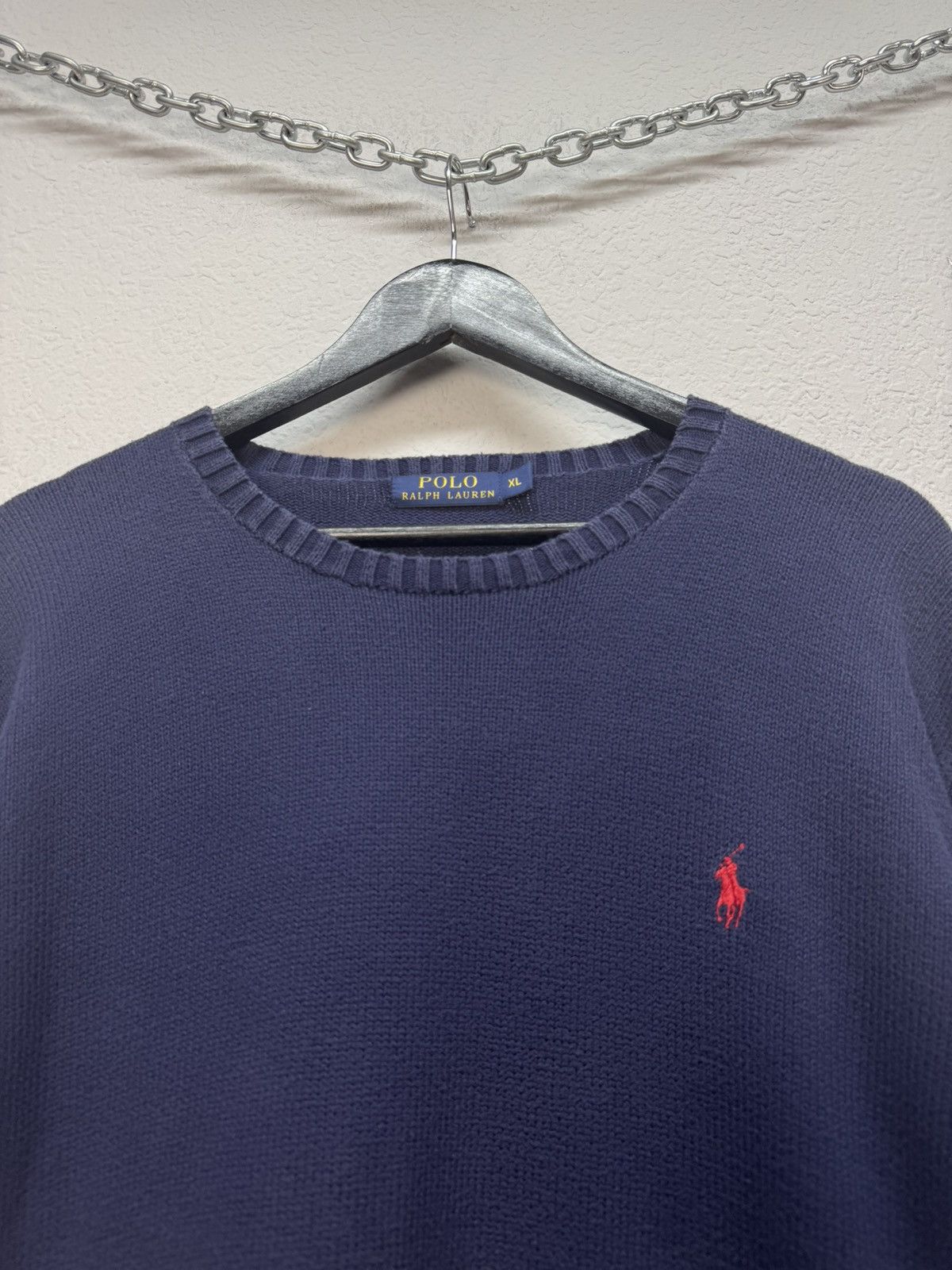 Polo Ralph Lauren Vintage Polo Ralph Lauren Sweater Navy Y2k Double RRL Sk8 Size US XL / EU 56 / 4 - 7 Thumbnail