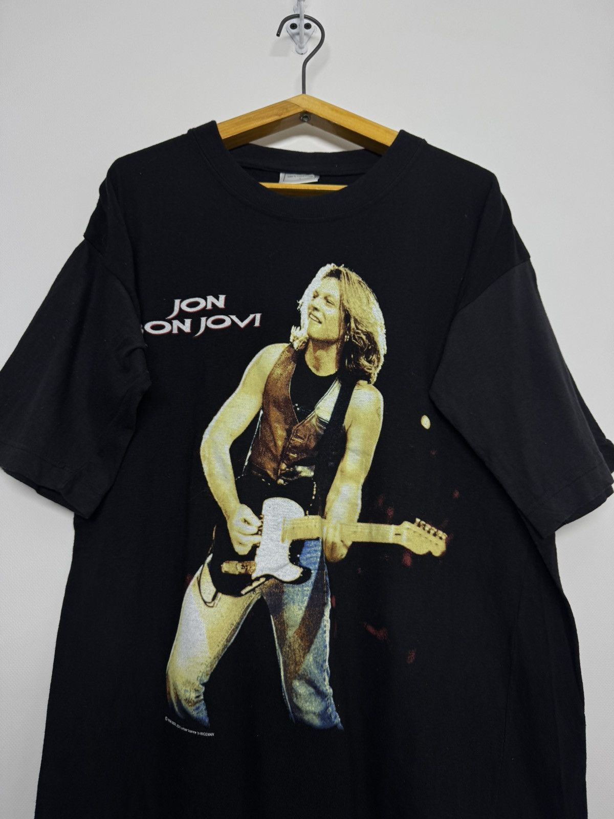 Bon Jovi Vintage Bon Jovi 1996 Niceman black tour t-shirt Size US L / EU 52-54 / 3 - 5 Thumbnail