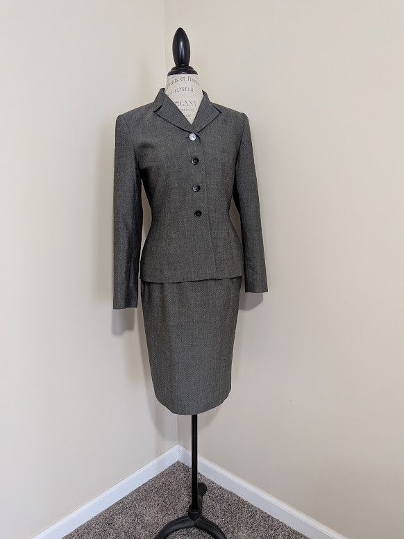 Kasper Four breasted vintage inspired 2 piece suit Size S / US 4 / IT 40 - 2 Thumbnail
