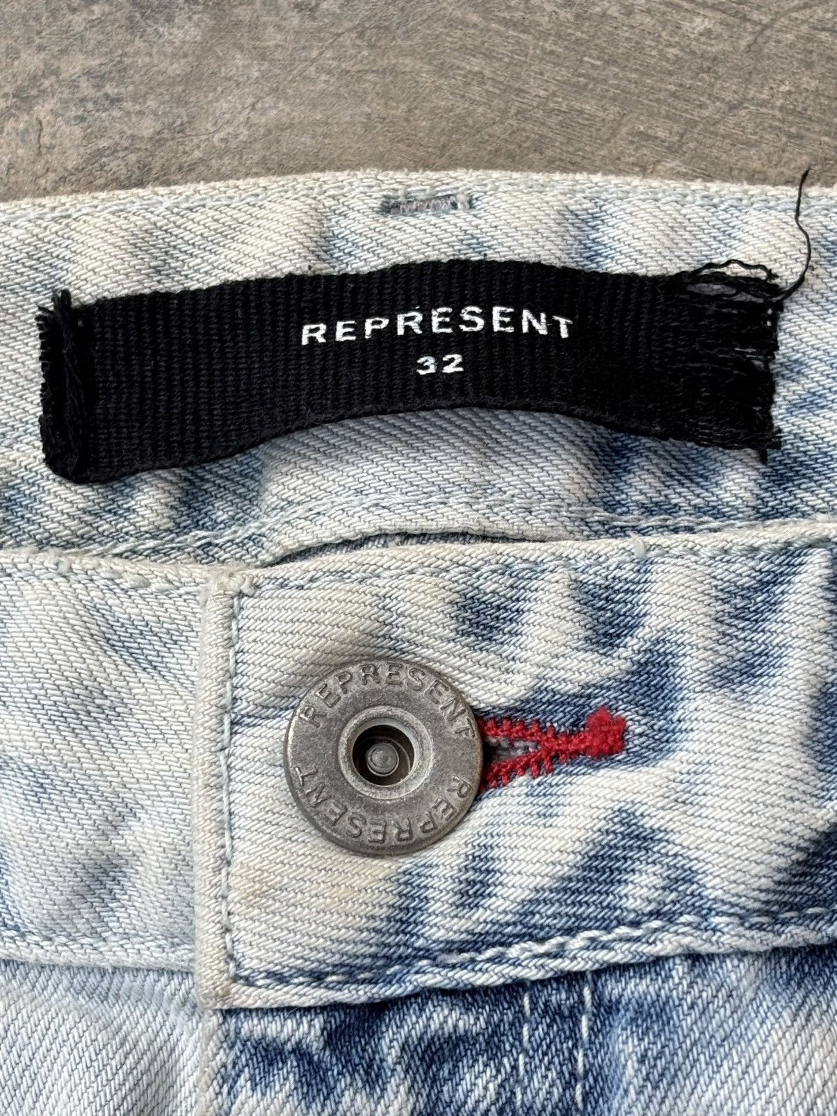 Represent Clo. Represent Basic Selvedge Denim New Acid Blue Size US 32 / EU 48 - 11 Thumbnail