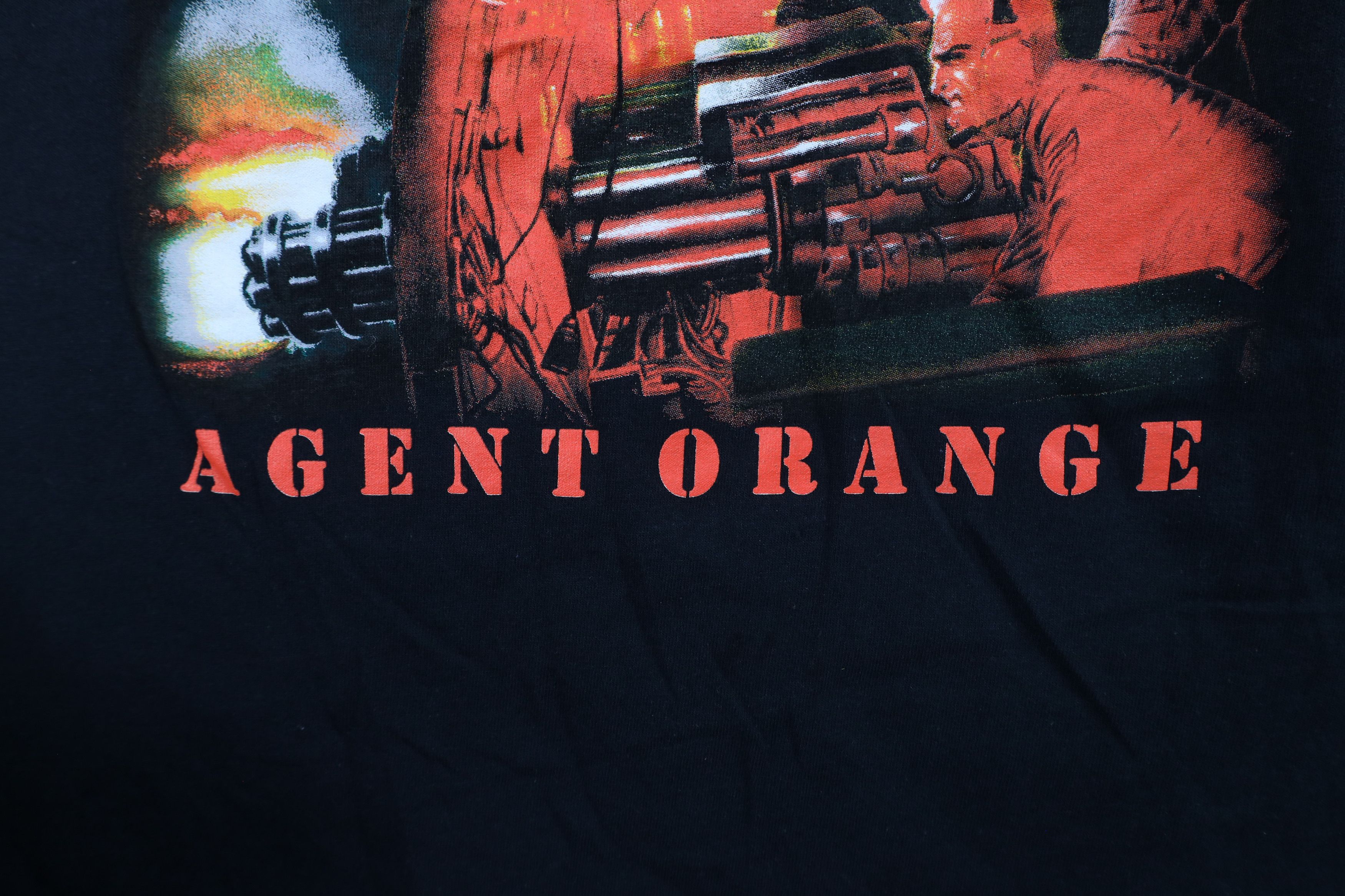 Vintage Retro Y2K Spell Agent Orange Sodom Band Short Sleeve T-Shirt Size US XL / EU 56 / 4 - 8 Thumbnail