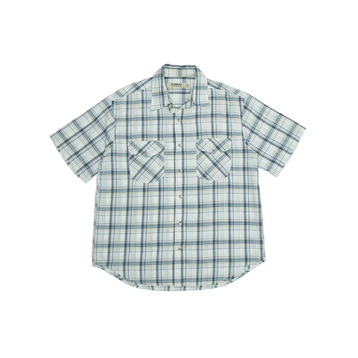 Kansai Yamamoto *NoTariff Kansai Yamamoto Plaid Pocket Shirt Size US M / EU 48-50 / 2 - 1 Thumbnail