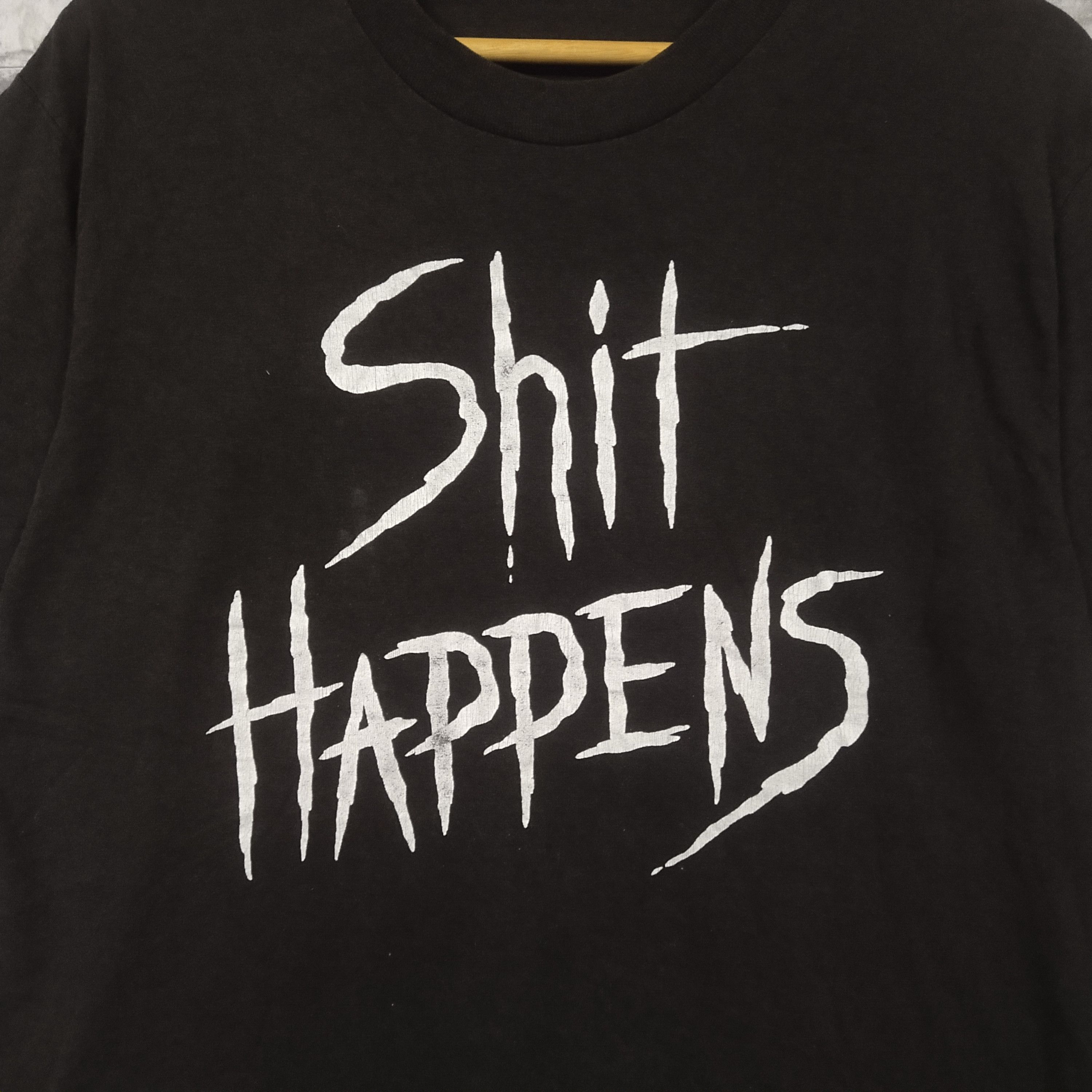 Vintage Vintage 90s Shit Happens Size US L / EU 52-54 / 3 - 3 Thumbnail