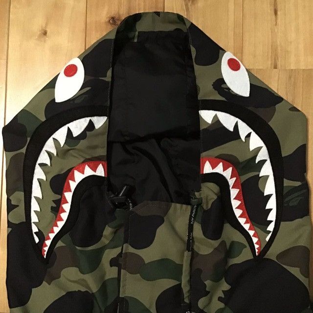 Bape BAPE 1st camo green shark hoodie snowboard jacket APE Size US XXL / EU 58 / 5 - 4 Thumbnail