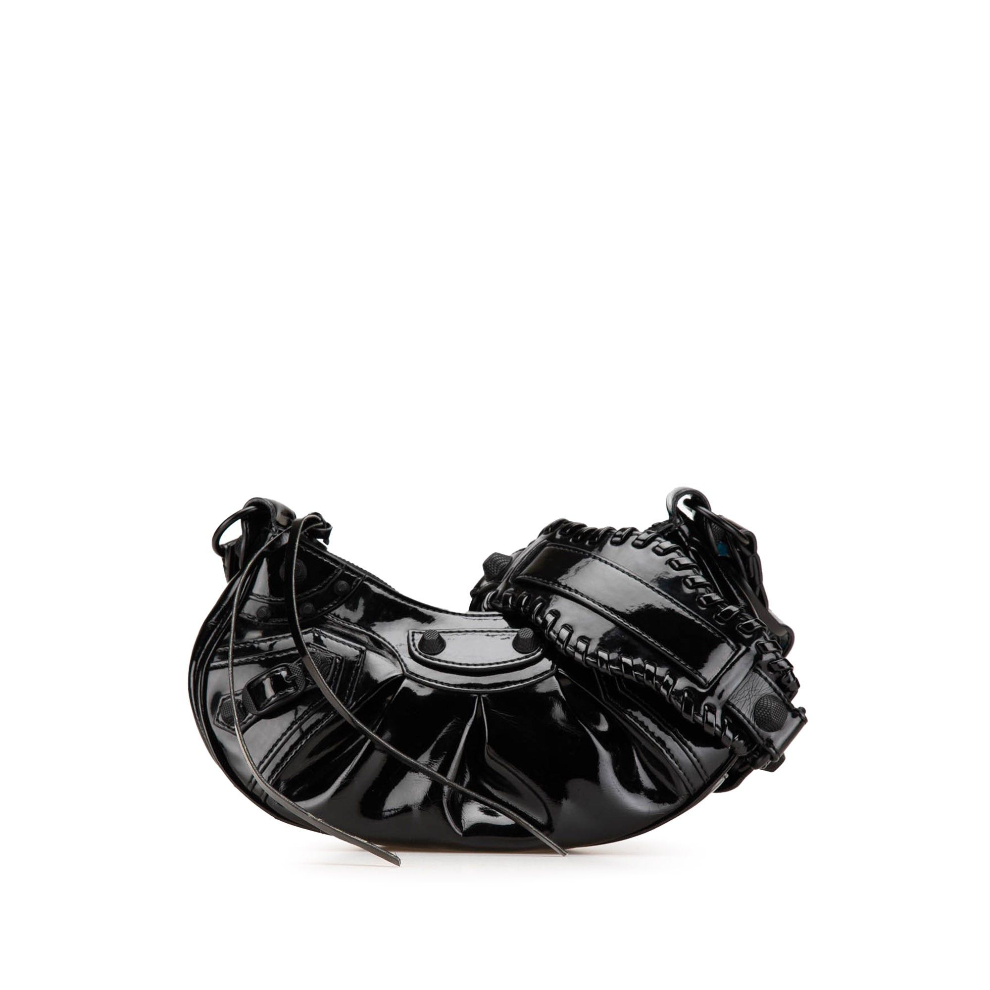 Balenciaga Balenciaga Patent Motocross Le Cagole XS Black Size ONE SIZE - 1 Thumbnail