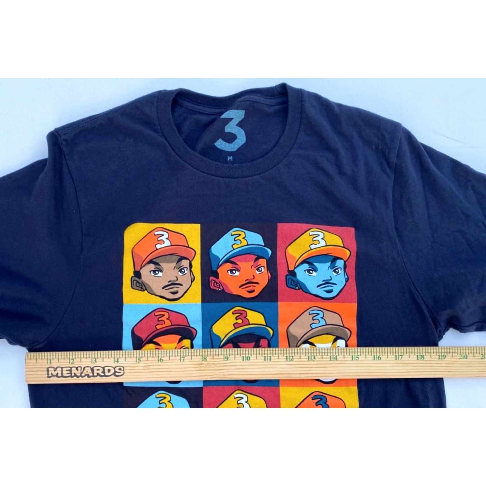 Vintage Chance The Rapper Men's T-shirt - Shirt - M - Black - 100% Cotton - Short Sleeve Crew Neck - Graphic Size US M / EU 48-50 / 2 - 8 Thumbnail