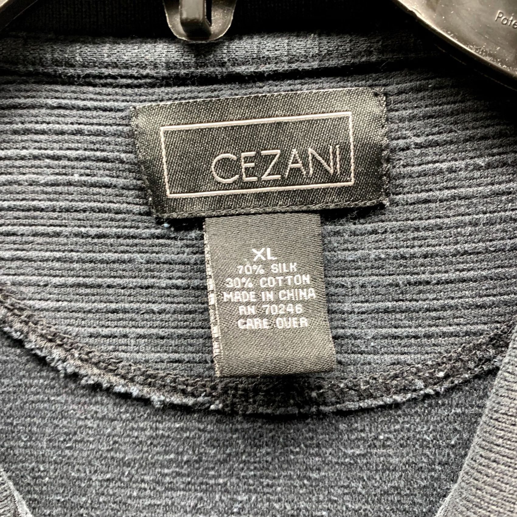 Vintage VINTAGE Cezani Shirt XL Black Silk Cotton Striped Polo Short Sleeve Mens Size US XL / EU 56 / 4 - 3 Thumbnail