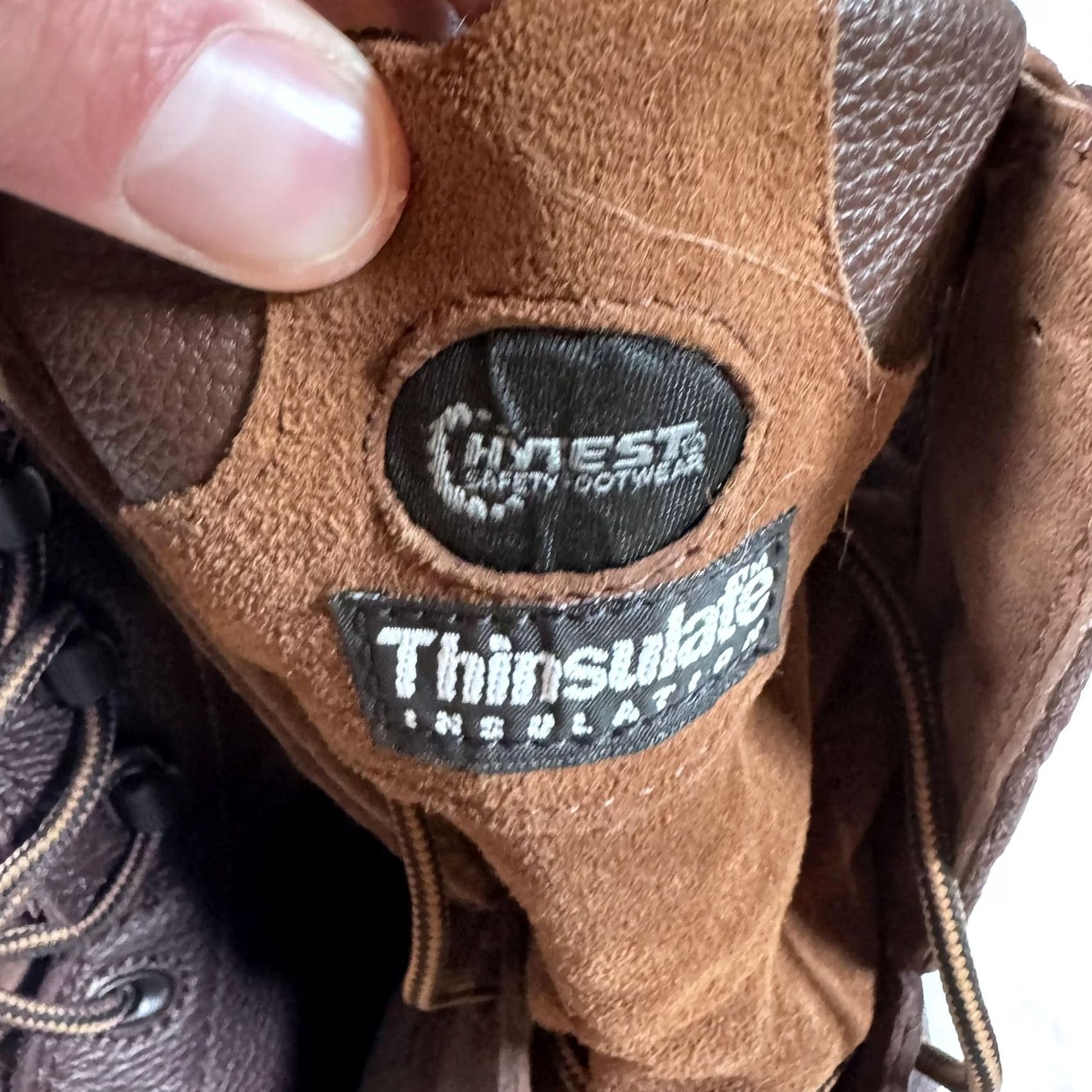 Vintage HyTest Boots Mens Size 8.5 Brown Waterproof Insulated Safety ContourMet Boots Size US 9 / EU 42 - 5 Thumbnail