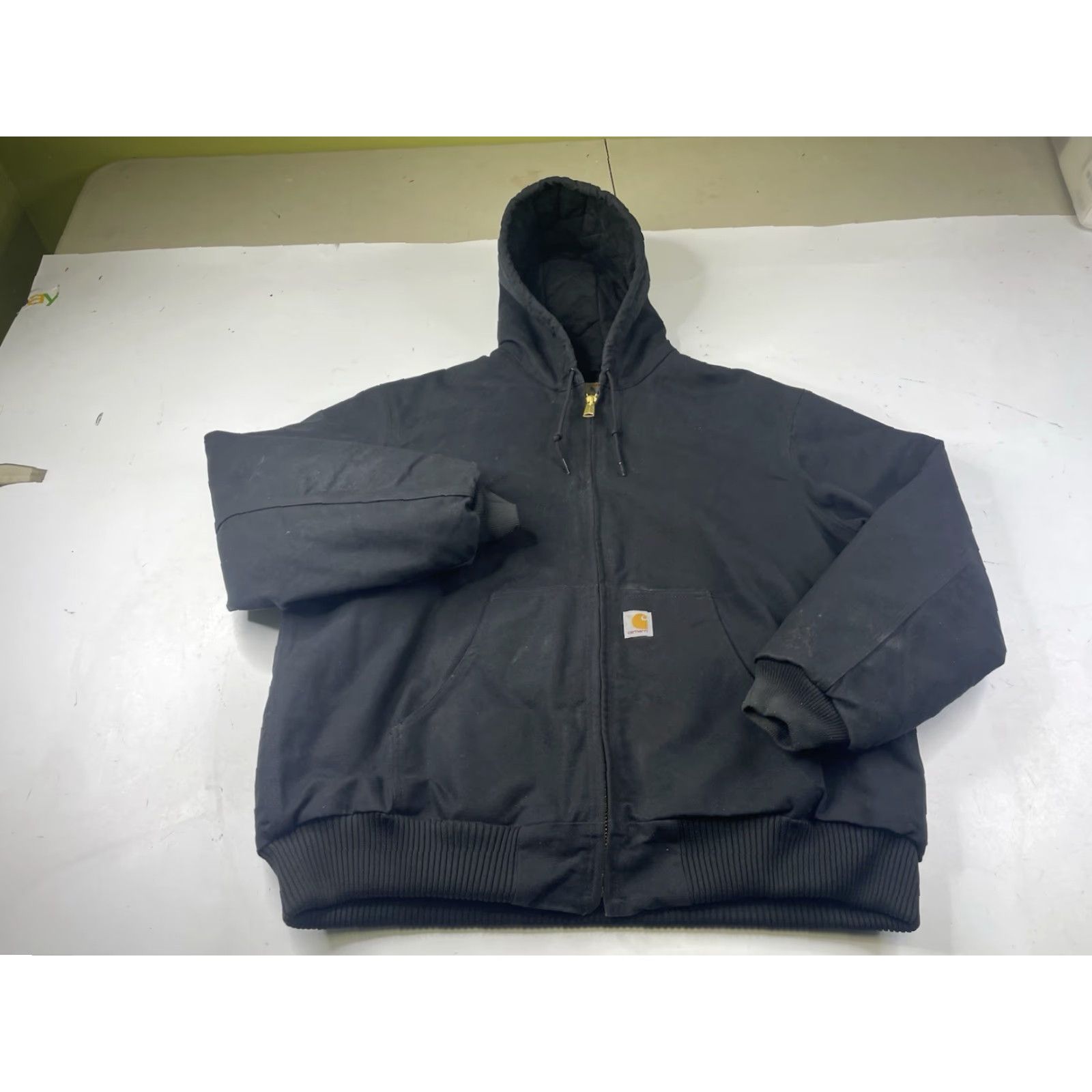 Carhartt VINTAGE Carhartt Hooded Quilted Jacket Black XL Men’s J140 USA Union Made Workwear Size US XL / EU 56 / 4 - 2 Thumbnail