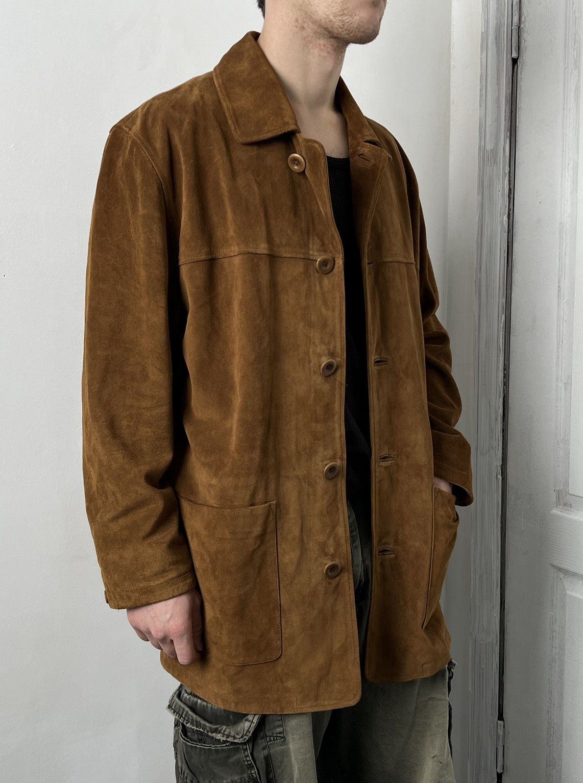 Timberland × Vintage Timberland vintage leather jacket/coat Size US M / EU 48-50 / 2 - 5 Thumbnail