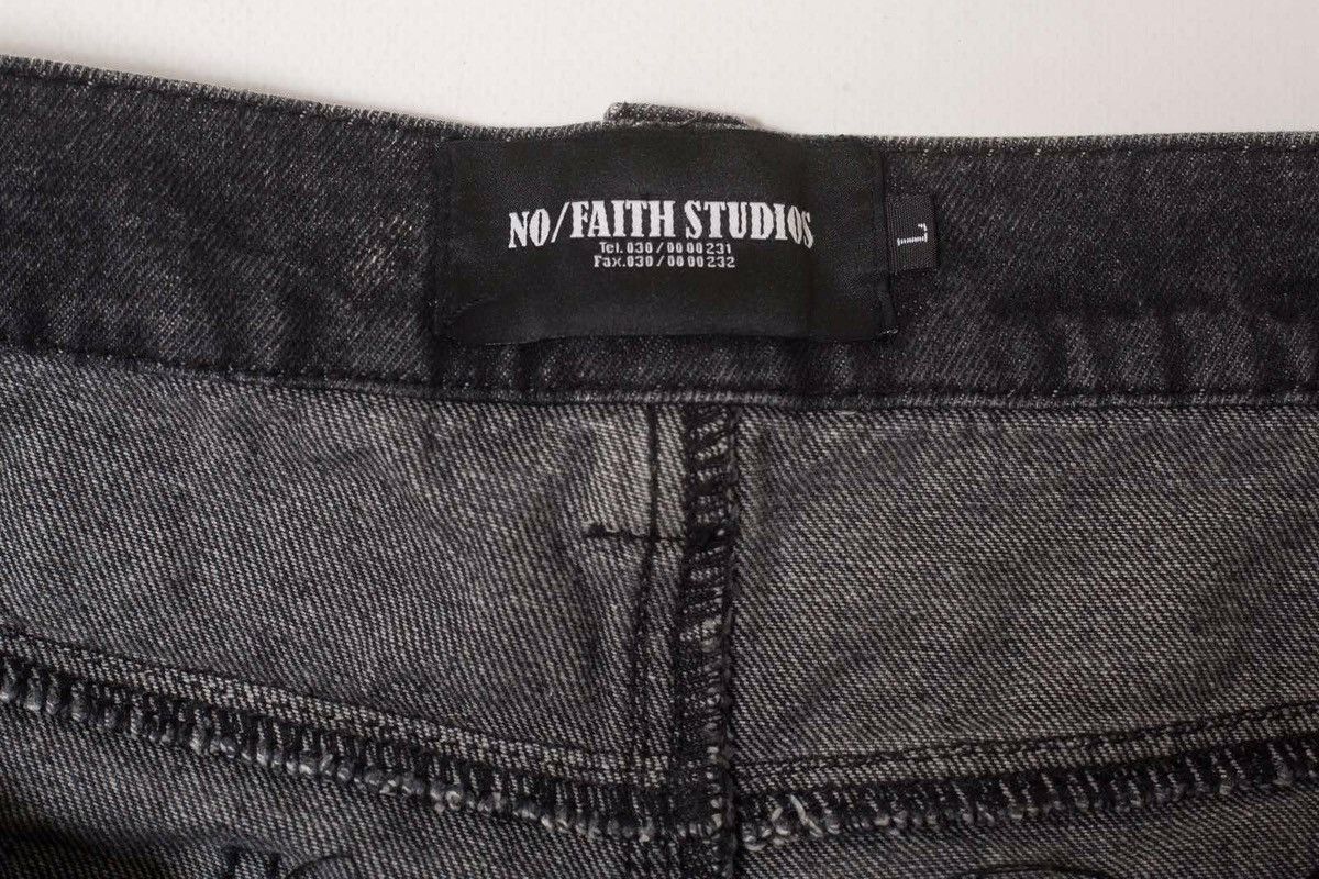 No Faith Studios NO/FAITH STUDIOS Gray Flared Shorts Size US 34 / EU 50 - 5 Thumbnail