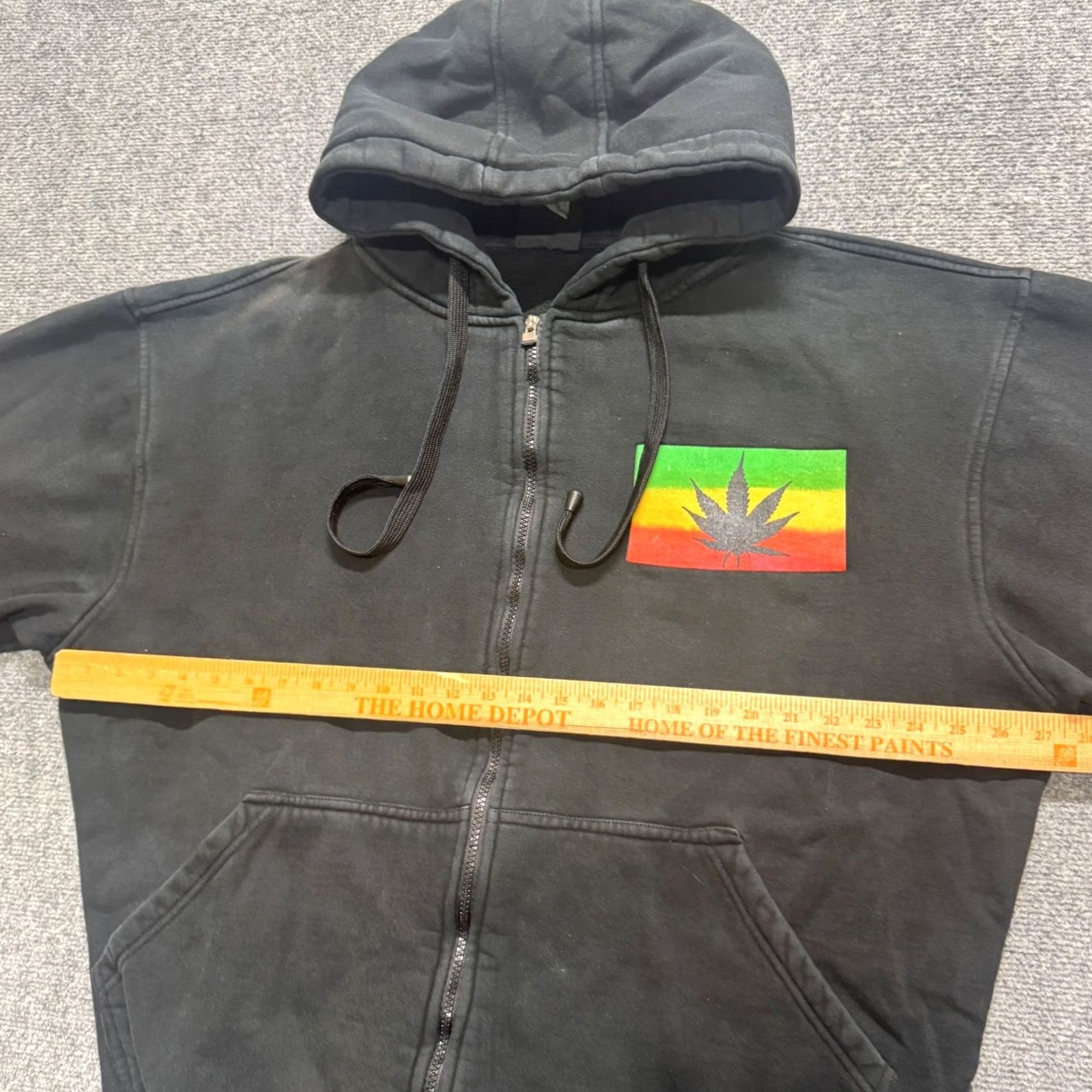 Vintage VINTAGE Bob Marley Fullzip Sweatshirt Jacket Mens 2XL Cotton Black Rasta 90s Women/Men? Size US XXL / EU 58 / 5 - 7 Thumbnail
