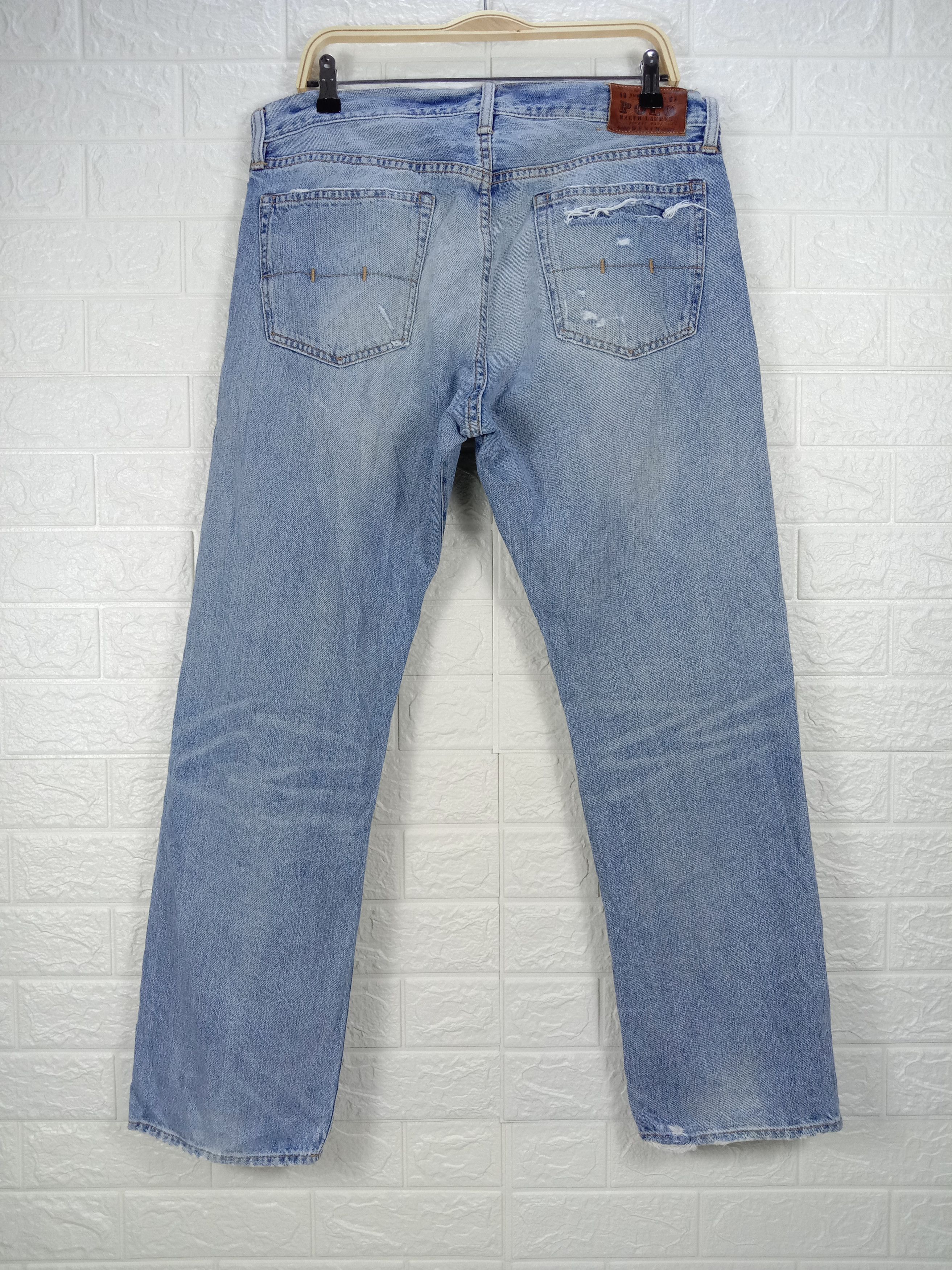 Polo Ralph Lauren Vintage Polo Ralph Lauren Light Wash Distressed Jeans Size US 34 / EU 50 - 5 Thumbnail