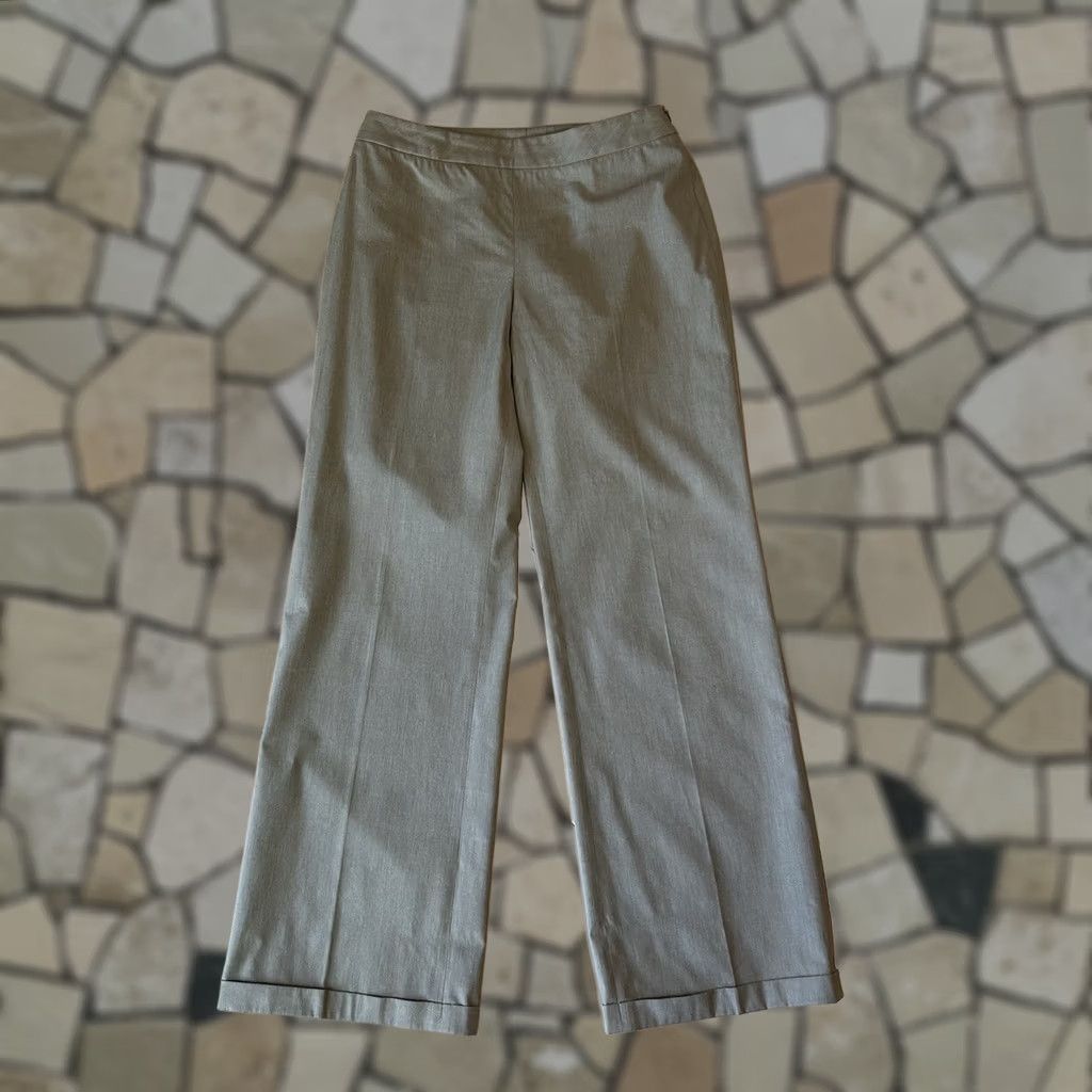 Akris VINTAGE Akris Punto Dress Pants Women US 6 Beige Cotton Blend Flat Front Regular Straight 29x31 Dress Pant, Trousers, Workwear, Business Women Size 28" / US 6 / IT 42 - 1 Thumbnail