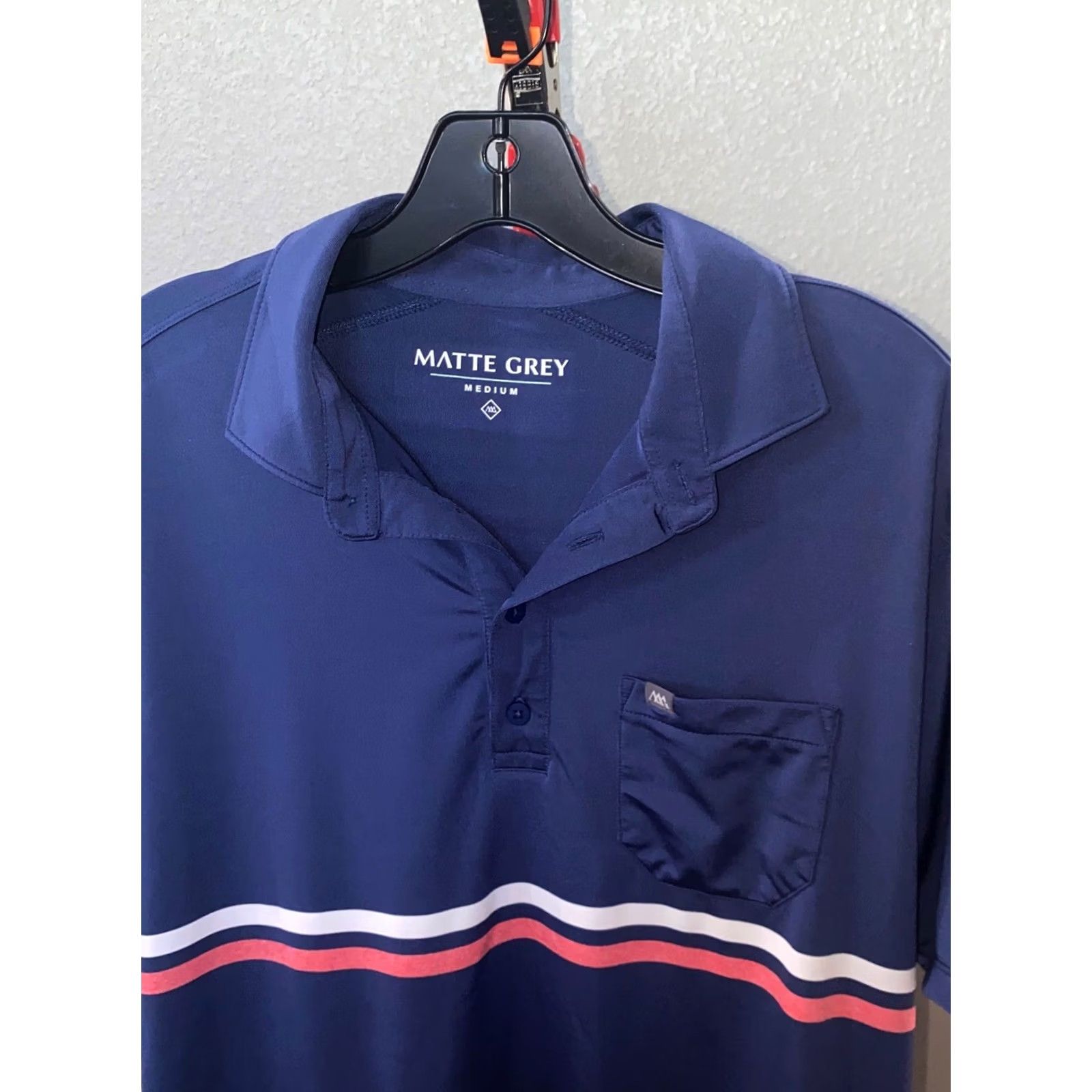 Vintage Matte Grey Aria Vegas Hotel Pocket Golf POLO SHIRT Medium M Mens Size US M / EU 48-50 / 2 - 3 Thumbnail
