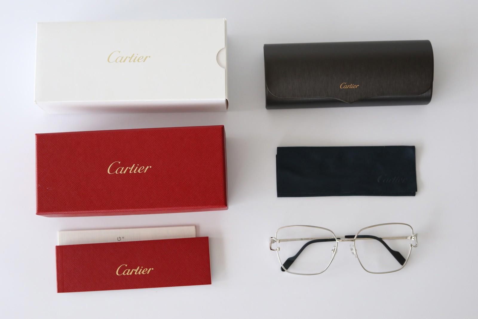 Cartier New Cartier eyewear optical eyeglasses CT0486O 002 silver Size ONE SIZE - 3 Thumbnail