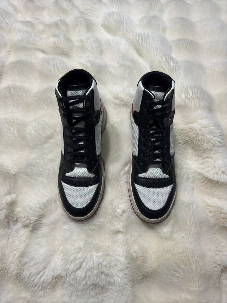 Saint Laurent Paris Saint Laurent Paris Black and white high-top casual sneake Size US 6 / EU 39 - 5 Thumbnail