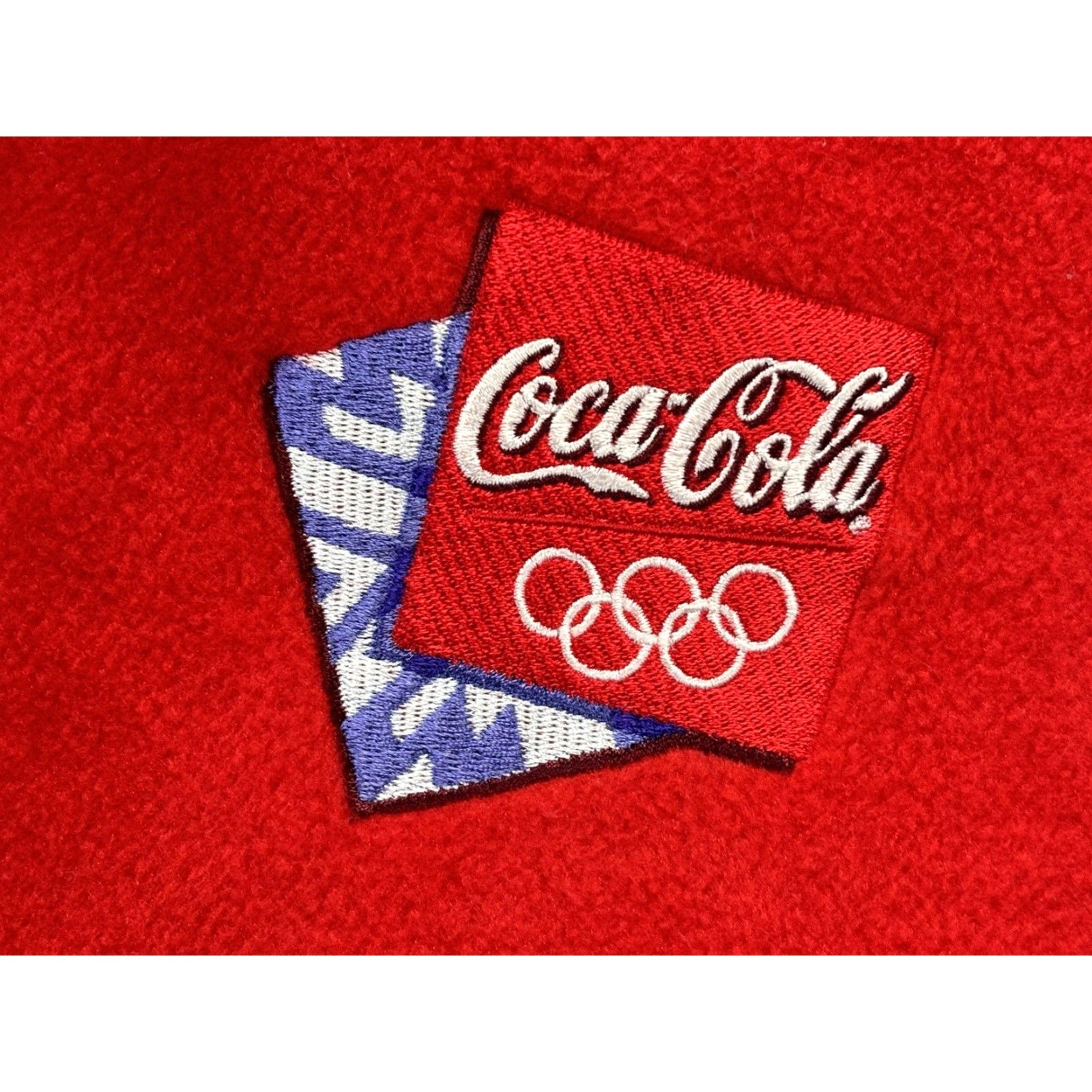 Vintage Vintage Coca Cola Salt Lake City Olympics Fleece Vest Jacket X-Large Red 2002 Size US XL / EU 56 / 4 - 4 Thumbnail
