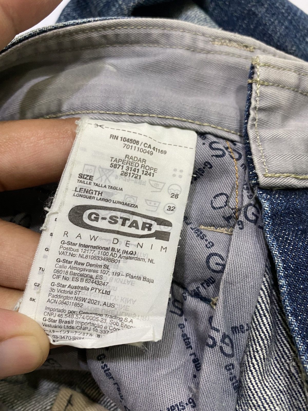 G-Star Japanese brand X G Star Raw streetwear jeans Size US 30 / EU 46 - 20 Thumbnail