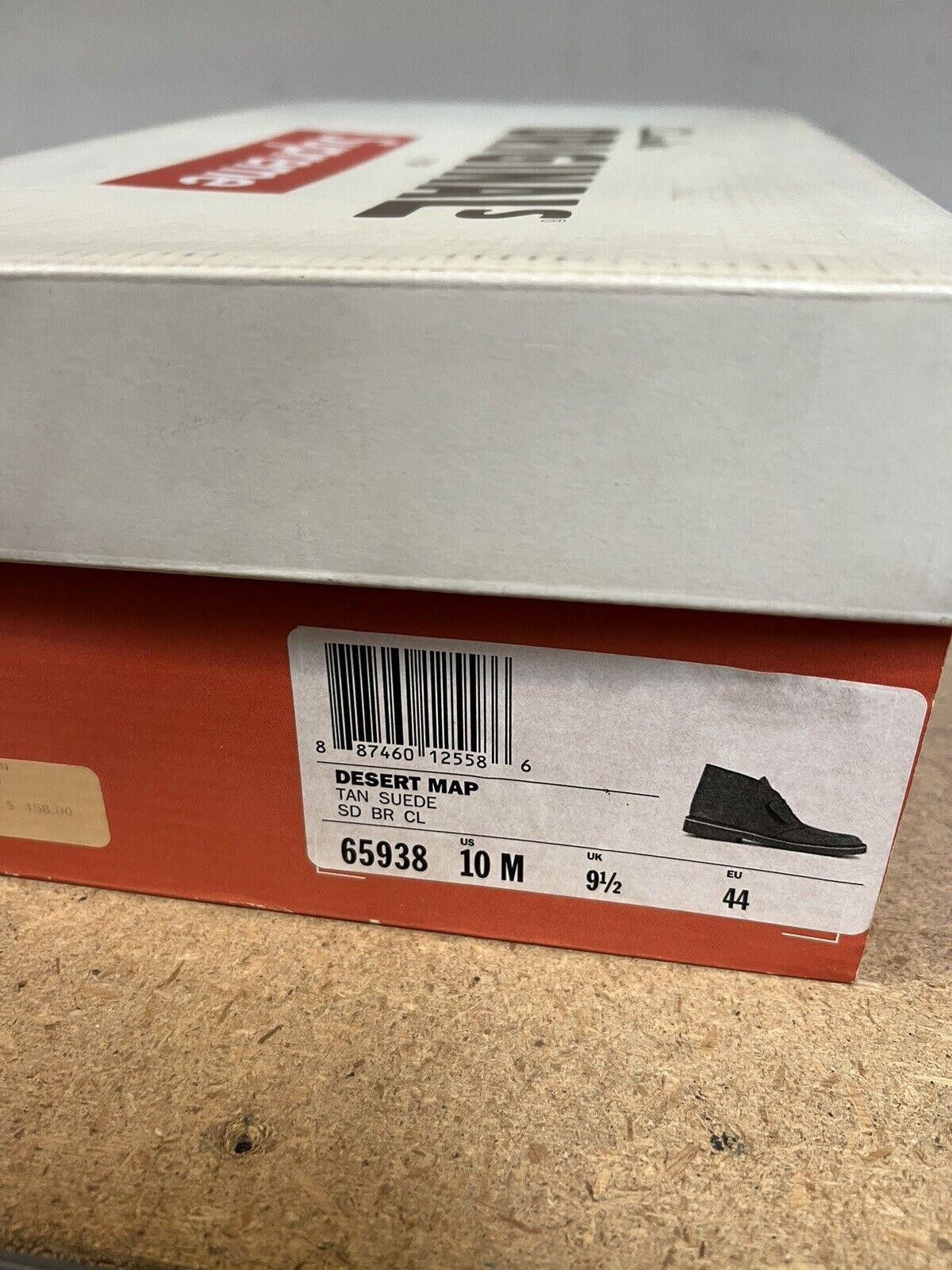 Supreme SS13 Supreme Clarks Desert Map Tan Suede Chukka Boots 65938 Size US 10 / EU 43 - 9 Thumbnail