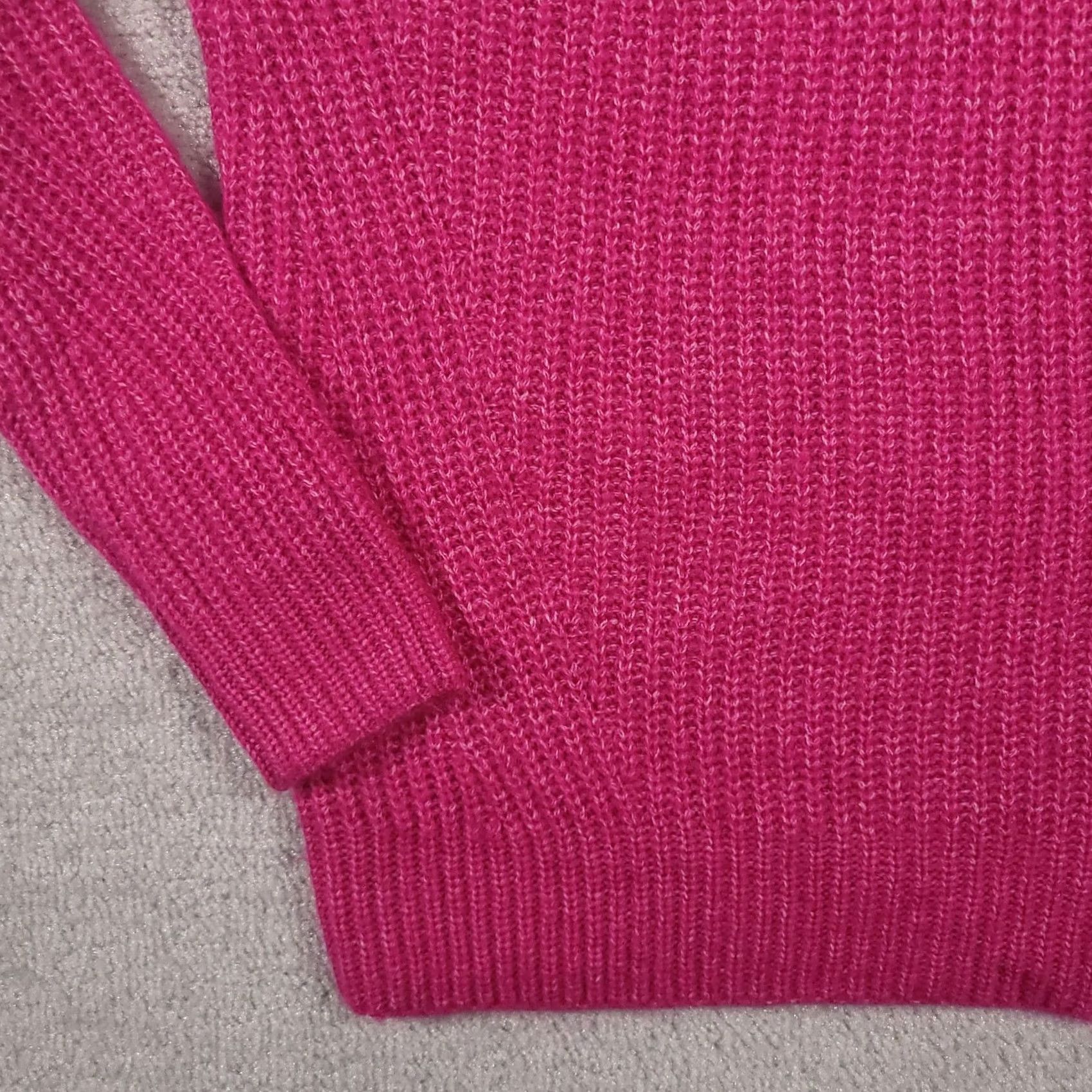 Vintage St. John's Bay 1/4 Zip Knit Sweater Women's Small Pink Soft Ribbed Crochet Shirt Pullover Womens Small Pink 1/4 Zip Knit Sweater Size S / US 4 / IT 40 - 5 Thumbnail