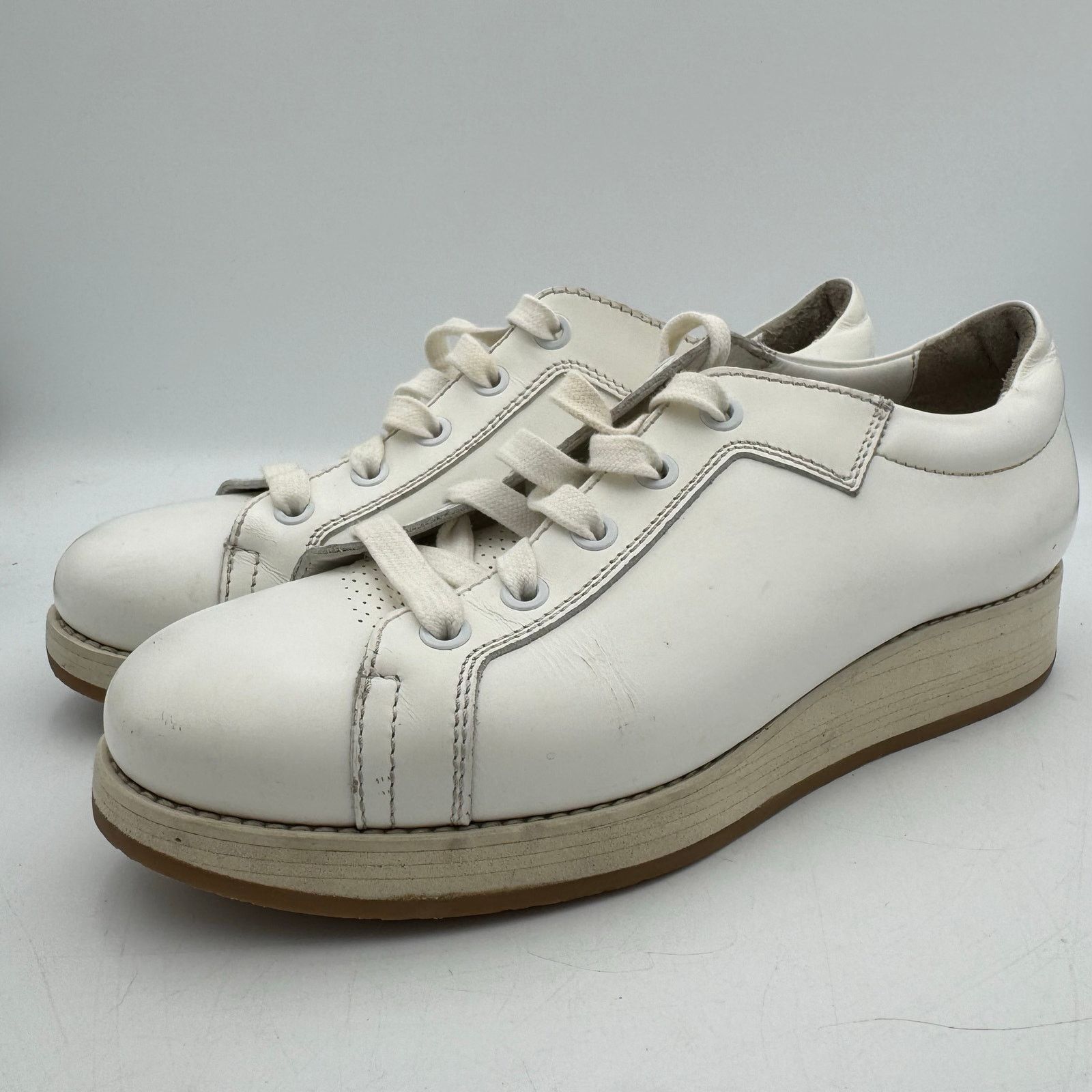 Acne Studios Acne Studios Leather Sneakers Sz 37~US 6.5–7 Minimalist Size US 6.5 / IT 36.5 - 3 Thumbnail