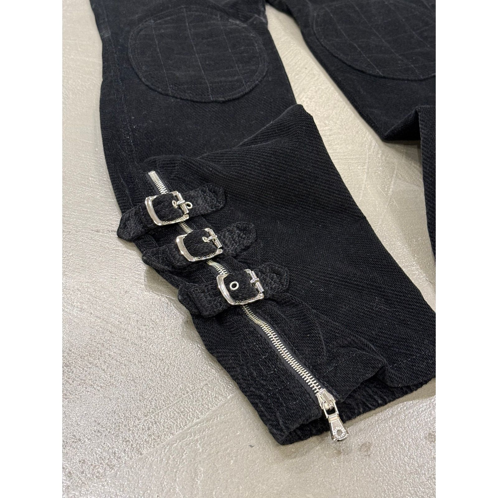 Dolce & Gabbana A/W2003 Dolce & Gabbana runway bondage corduroy biker pants Size US 26 / EU 42 - 2 Thumbnail