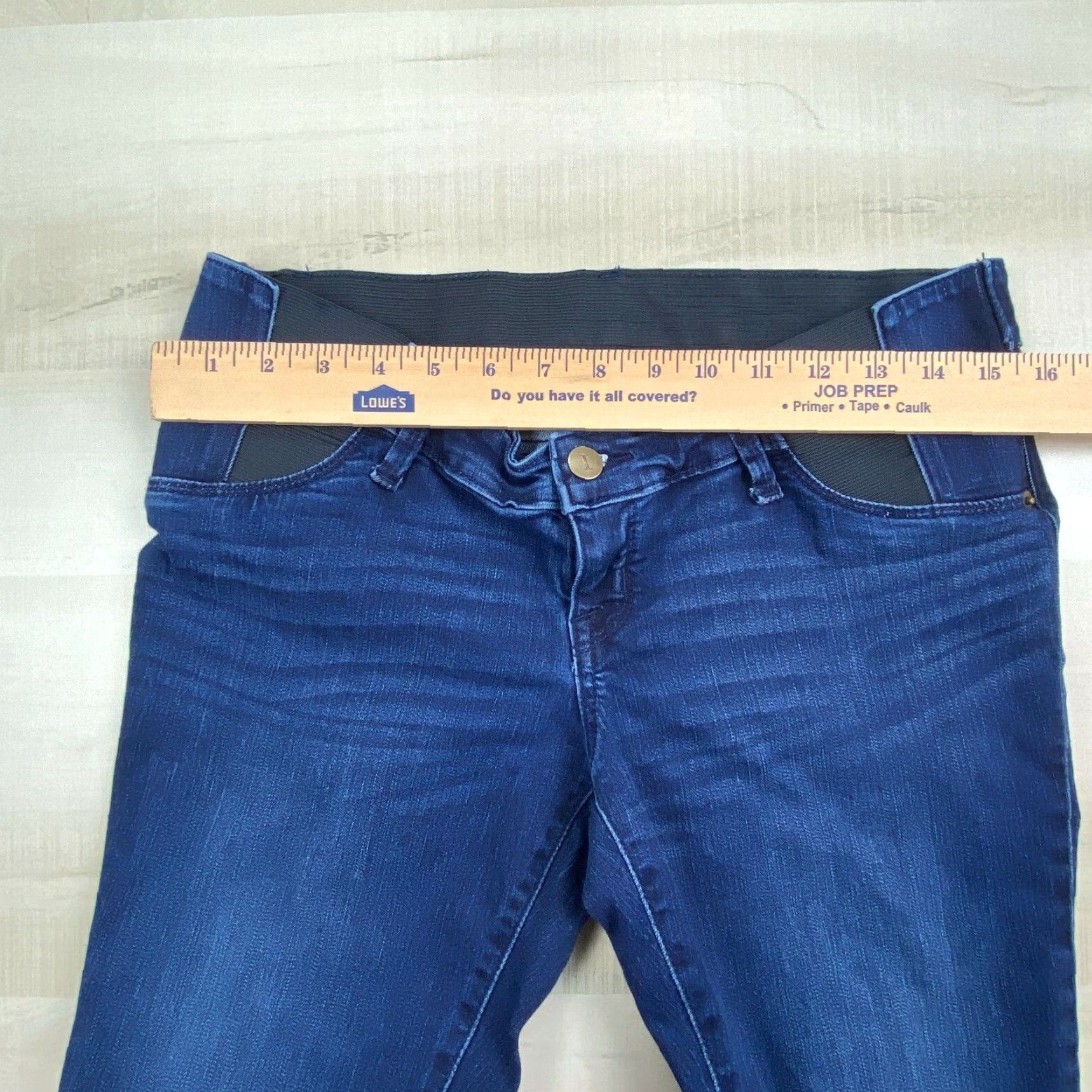 Bell Isabel Maternity Womens Skinny Jeans 4 Below Belly Zipper Fly Elastic Panels Size 27" / US 4 / IT 40 - 7 Thumbnail