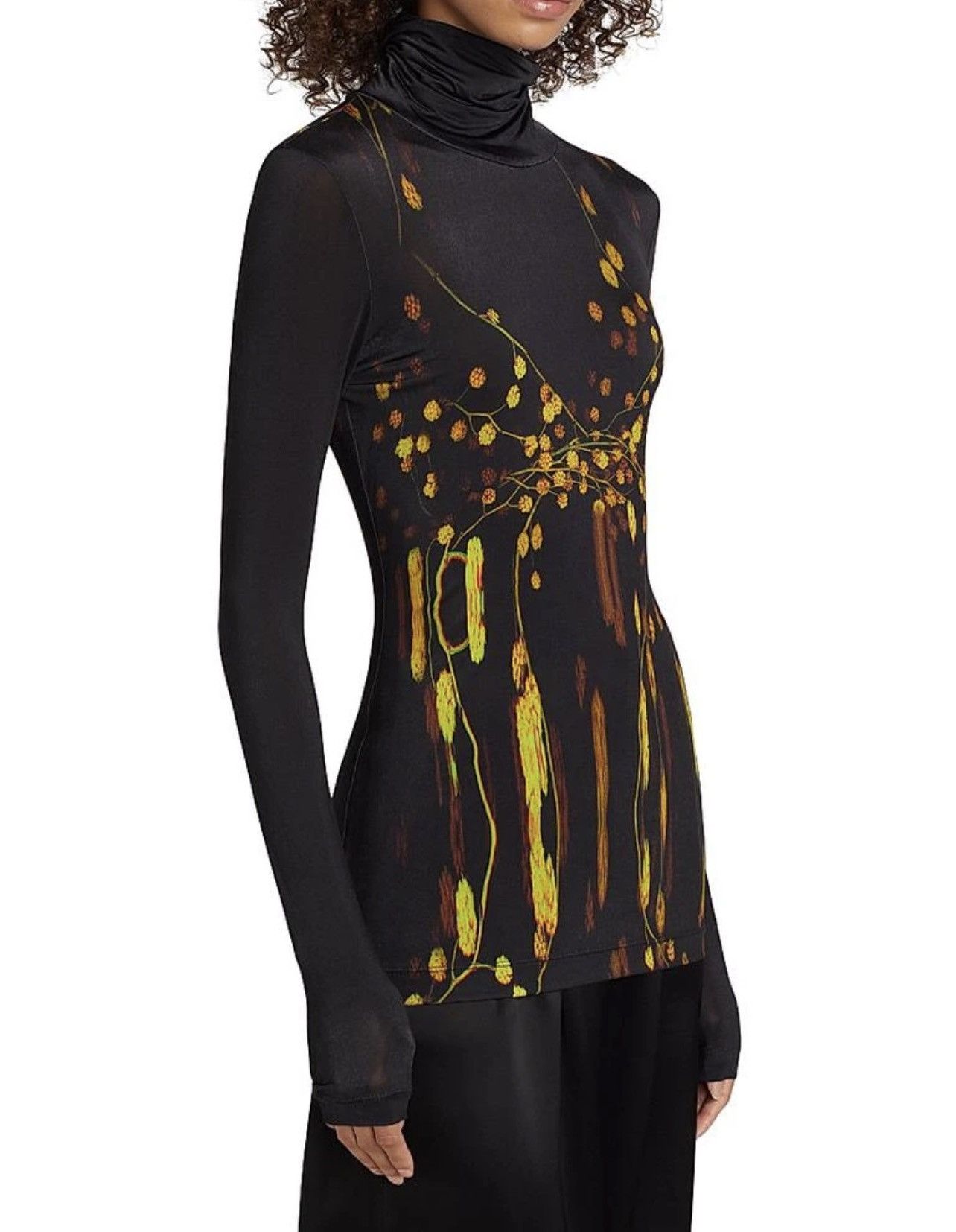 Prabal Gurung PRABAL GURUNG Women’s Abstract Floral Turtleneck Top size M Size M / US 6-8 / IT 42-44 - 1 Thumbnail