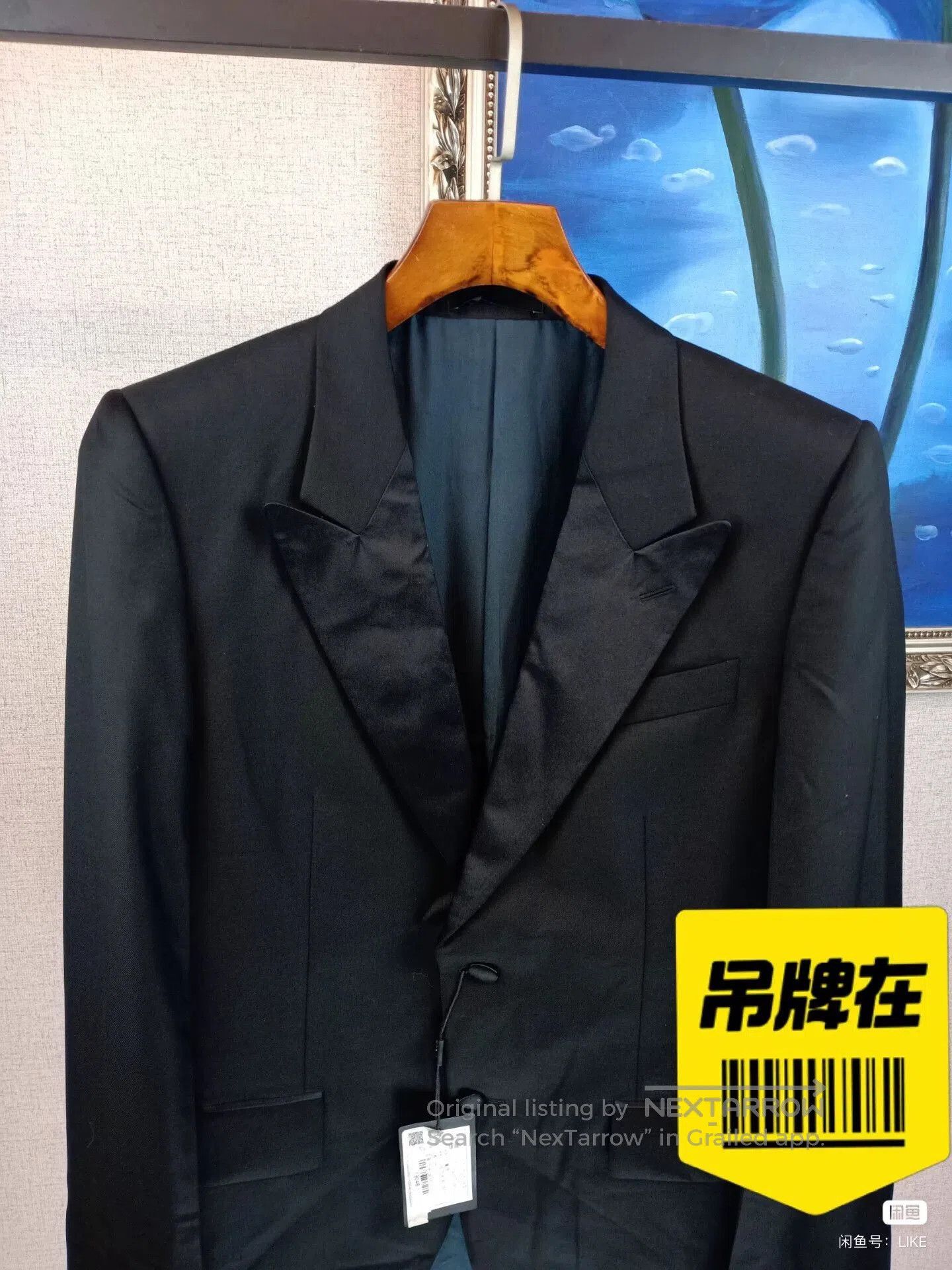 Saint Laurent Paris Yves Saint Laurent Men's Black Suit. Size US M / EU 48-50 / 2 - 2 Thumbnail