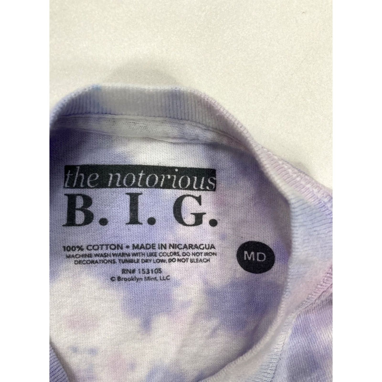 Vintage VINTAGE Notorious BIG Biggie Smalls Graphic T-shirt Women Medium Purple Tie Dye Rap Shirt Size M / US 6-8 / IT 42-44 - 4 Thumbnail