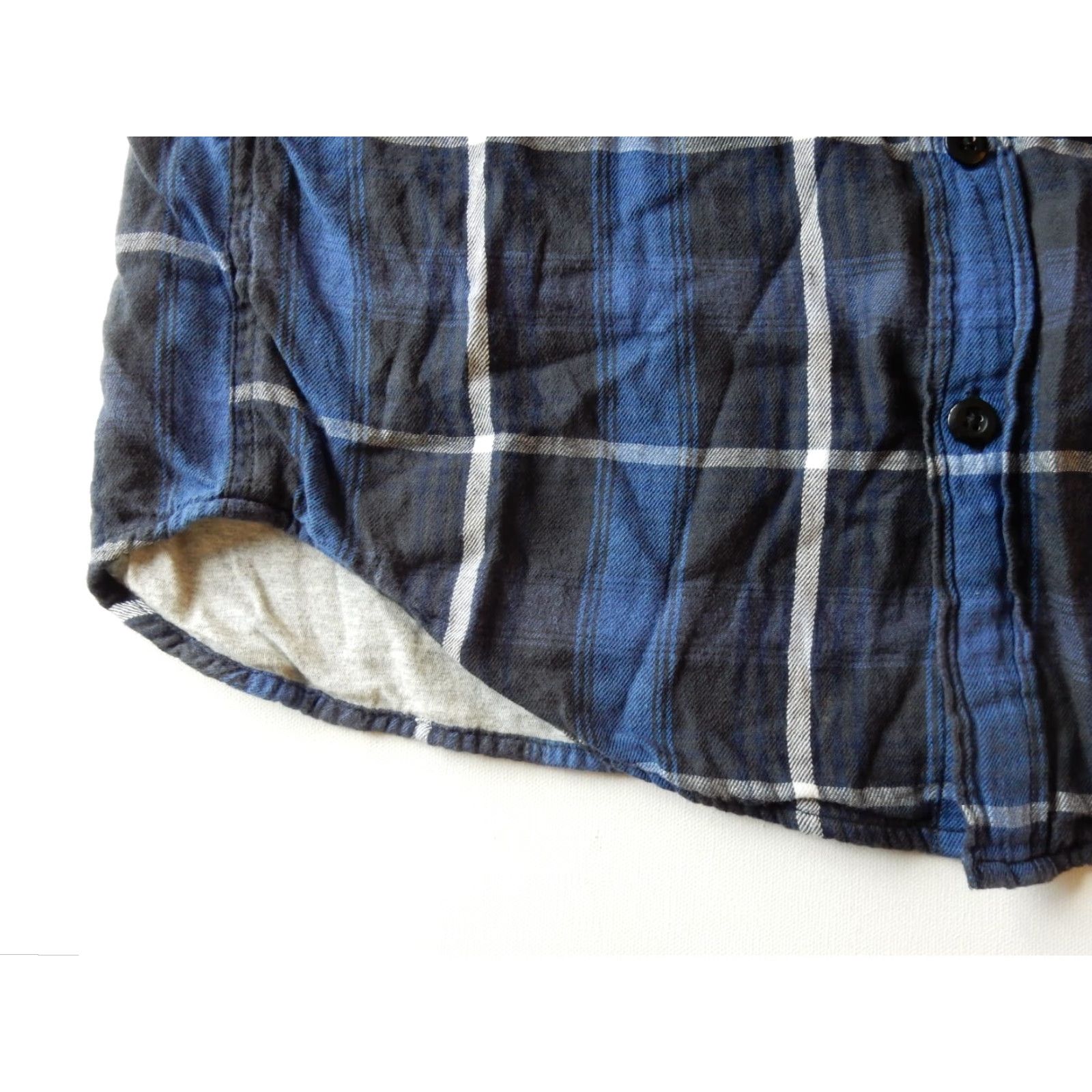 Vintage VINTAGE Denim & Supply Ralph Lauren Men's Hooded Plaid Cotton Button-Front Shirt Size S Blue Size US S / EU 44-46 / 1 - 2 Thumbnail