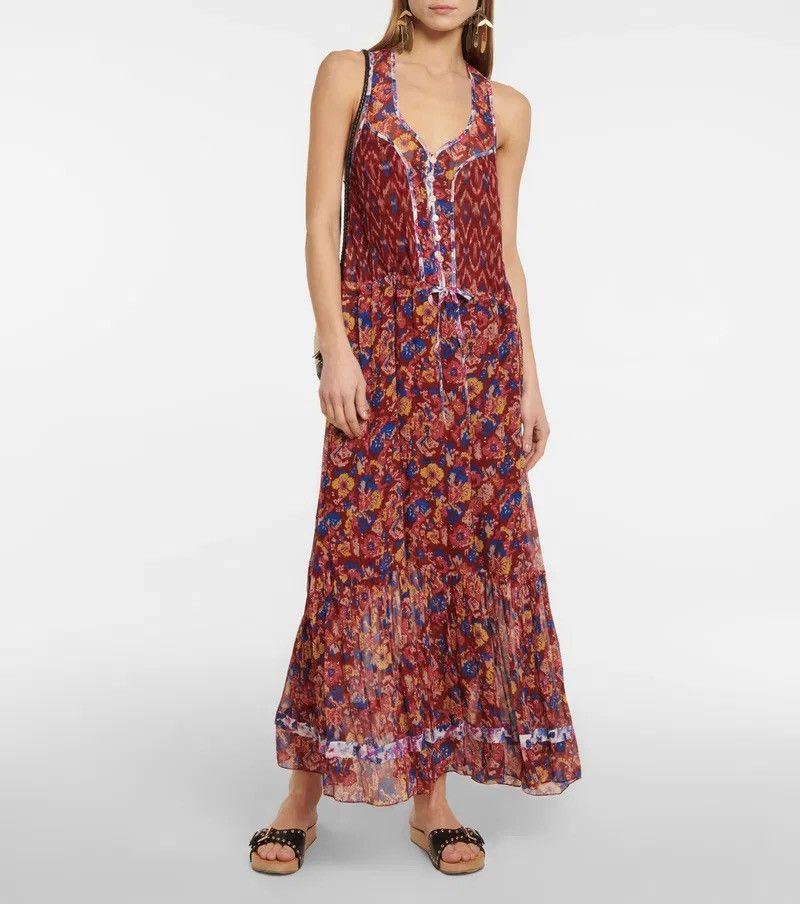 Isabel Marant × Isabel Marant Etoile Isabel Marant Etoile Randia Floral Chiffon Midi Dress EU36 Size XS / US 0-2 / IT 36-38 - 1 Thumbnail