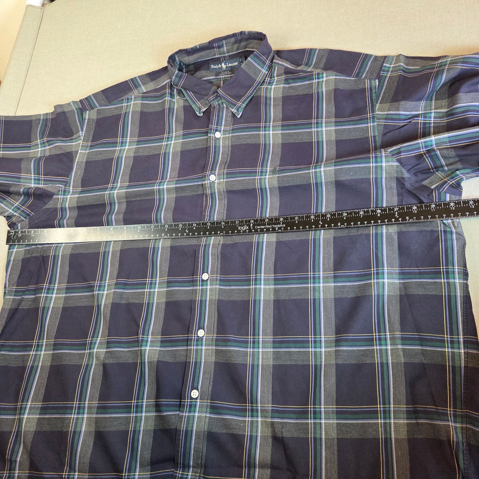 Ralph Lauren Vintage Ralph Lauren Blake Plaid Cotton Shirt XXL Size US XXL / EU 58 / 5 - 11 Thumbnail