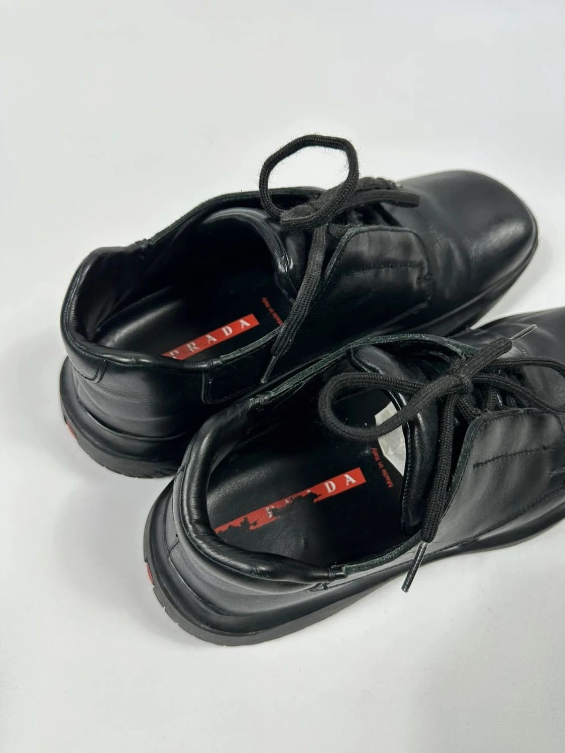 Prada Prada Sport FW1999 Black Leather Vibram Puddle Loafer Size US 10 / EU 43 - 10 Thumbnail