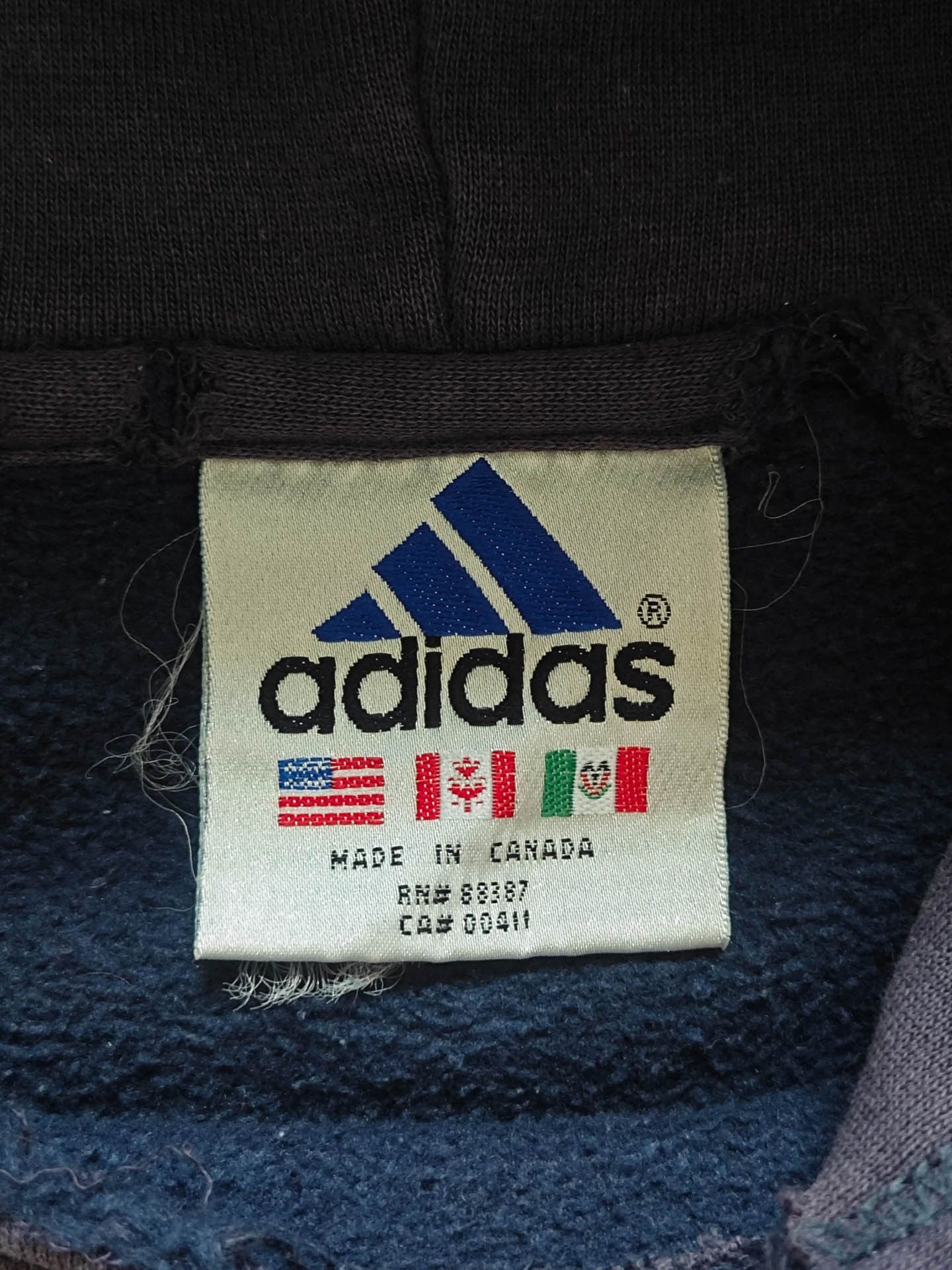 Adidas Sunfaded distressed 90s adidas hoodie Size US S / EU 44-46 / 1 - 2 Thumbnail