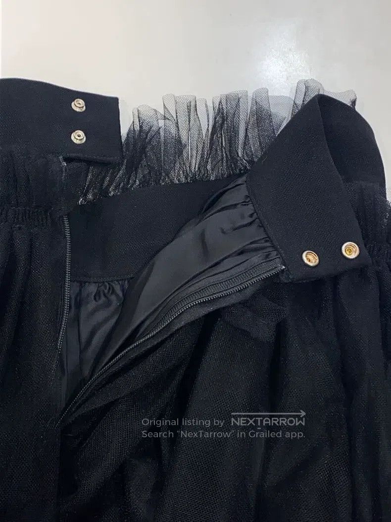 Comme des Garcons Comme Des Garcons size S Black Vintage Lace Design Skirt Size 22" - 3 Thumbnail