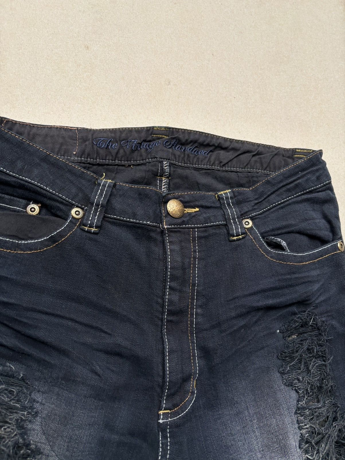Japanese Brand TVS lace-up flare jeans Size US 29 - 4 Thumbnail