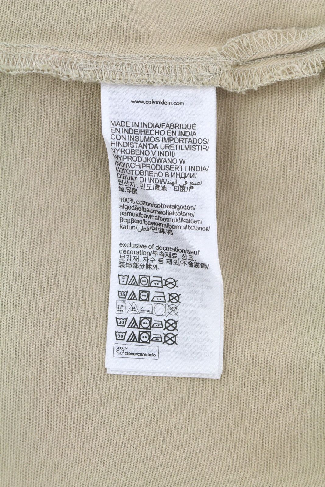 Calvin Klein XS Beige Relaxed Fit Buttoned Patch Pocket Shirt 85352 Size US XS / EU 42 / 0 - 8 Thumbnail