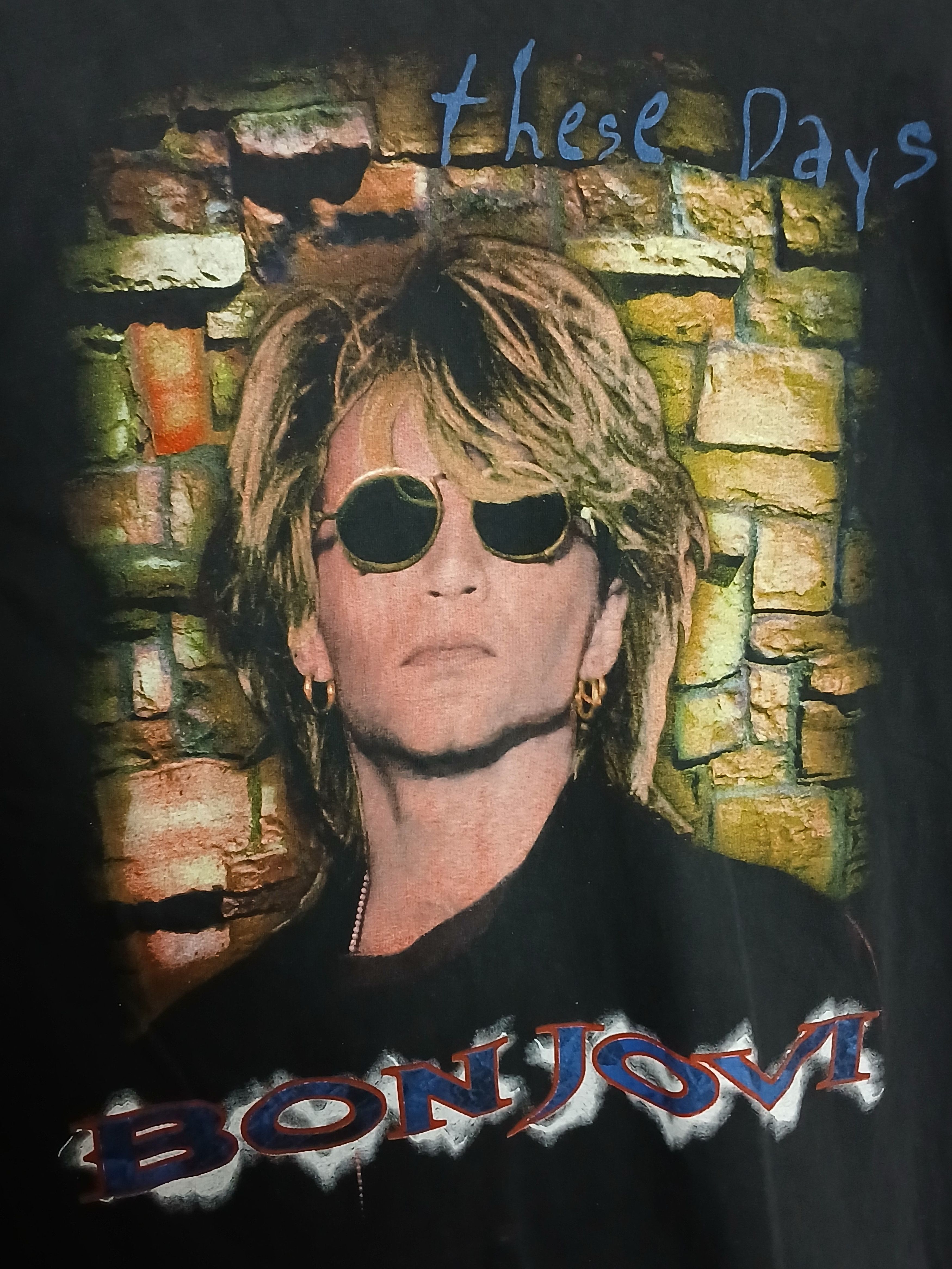 Band Tees × Bon Jovi × Vintage Vintage Bon Jovi Single Stitch T-Shirt Size US L / EU 52-54 / 3 - 3 Thumbnail