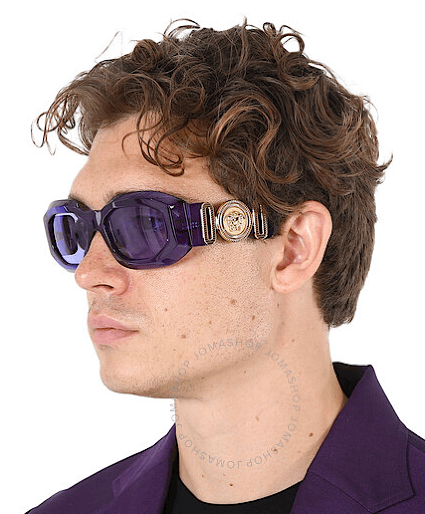 image of New Versace Ve4425U - 54191A Medusa Sunglasses in Purple, Men's