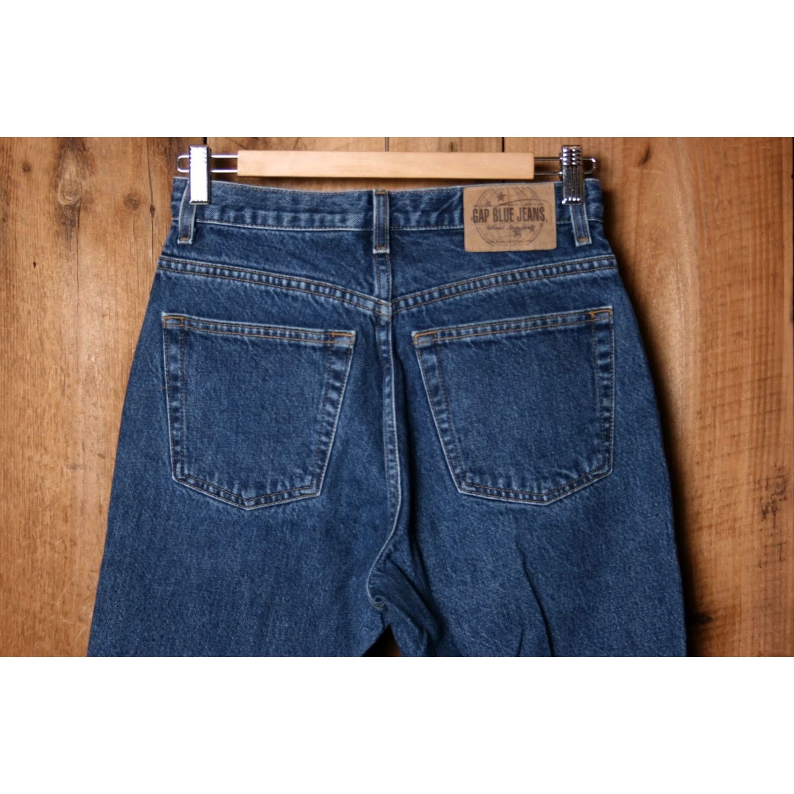 Gap VINTAGE Gap Classic Jeans - Blue Denim - High Waisted Tapered Leg, 26.5x31, Size 6R, Regular, Womens Size 28" / US 6 / IT 42 - 4 Thumbnail