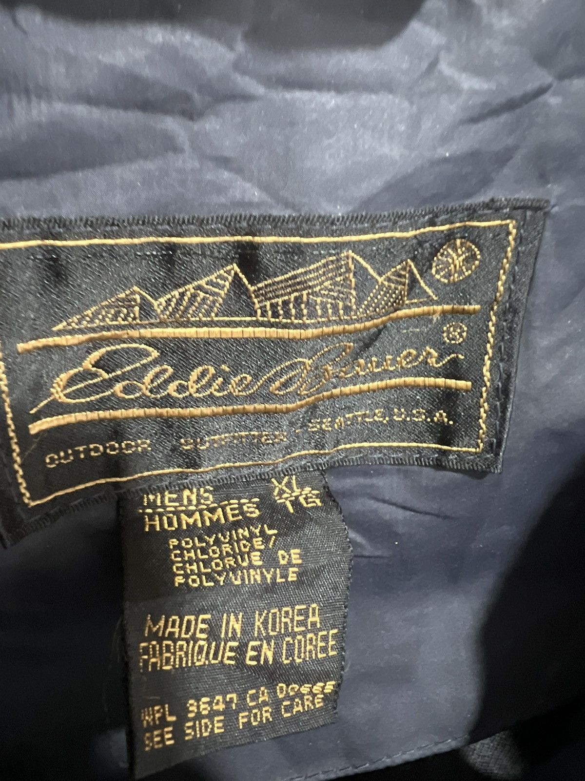 Eddie Bauer Vintage Eddie Bauer Polyvinyl Jacket Zip Up rain jacket Size US XL / EU 56 / 4 - 3 Thumbnail