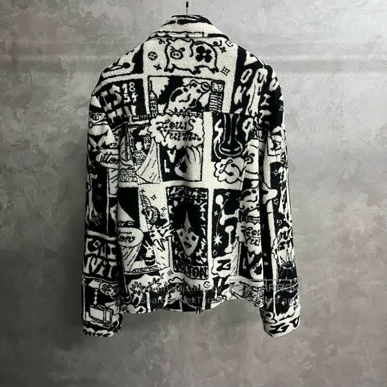 Louis Vuitton Louis Vuitton Black and white full cartoon jacket Size US XL / EU 56 / 4 - 5 Thumbnail