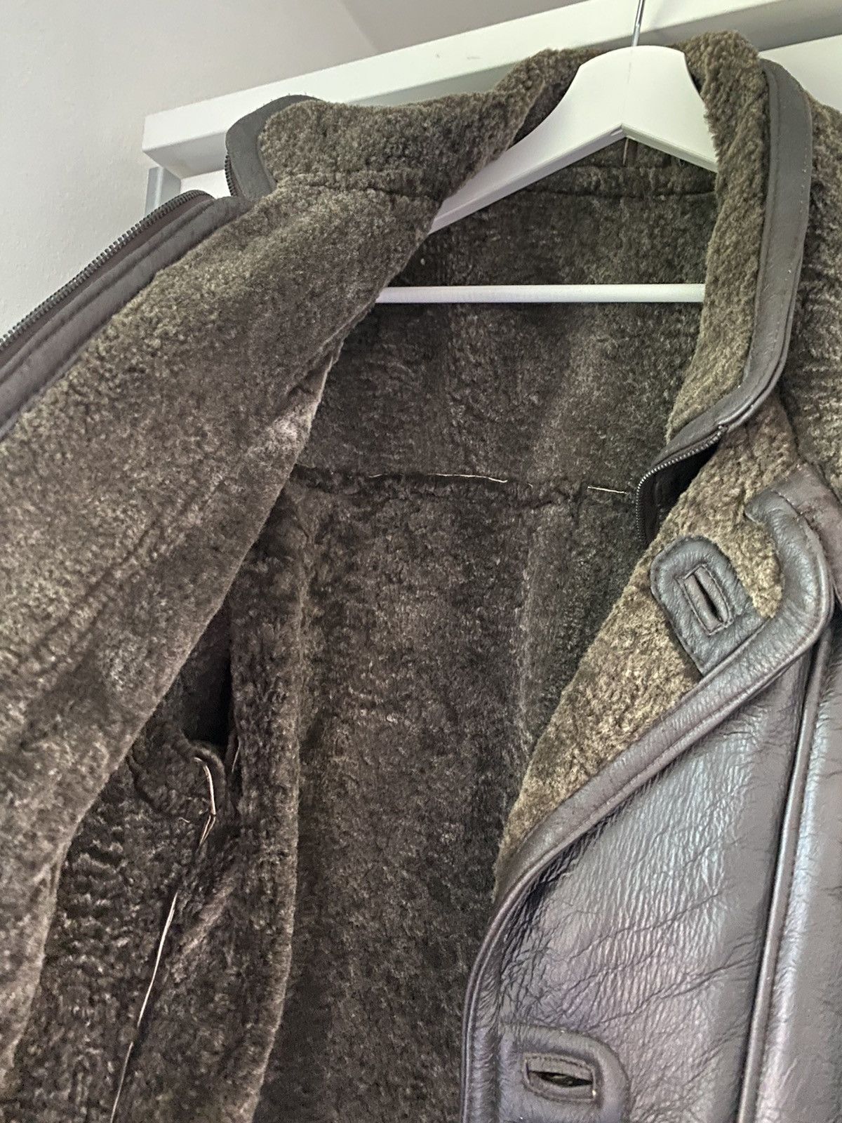 Vintage Vintage Real Leather Heavy Coat with Lamb fur lining Size US M / EU 48-50 / 2 - 4 Thumbnail