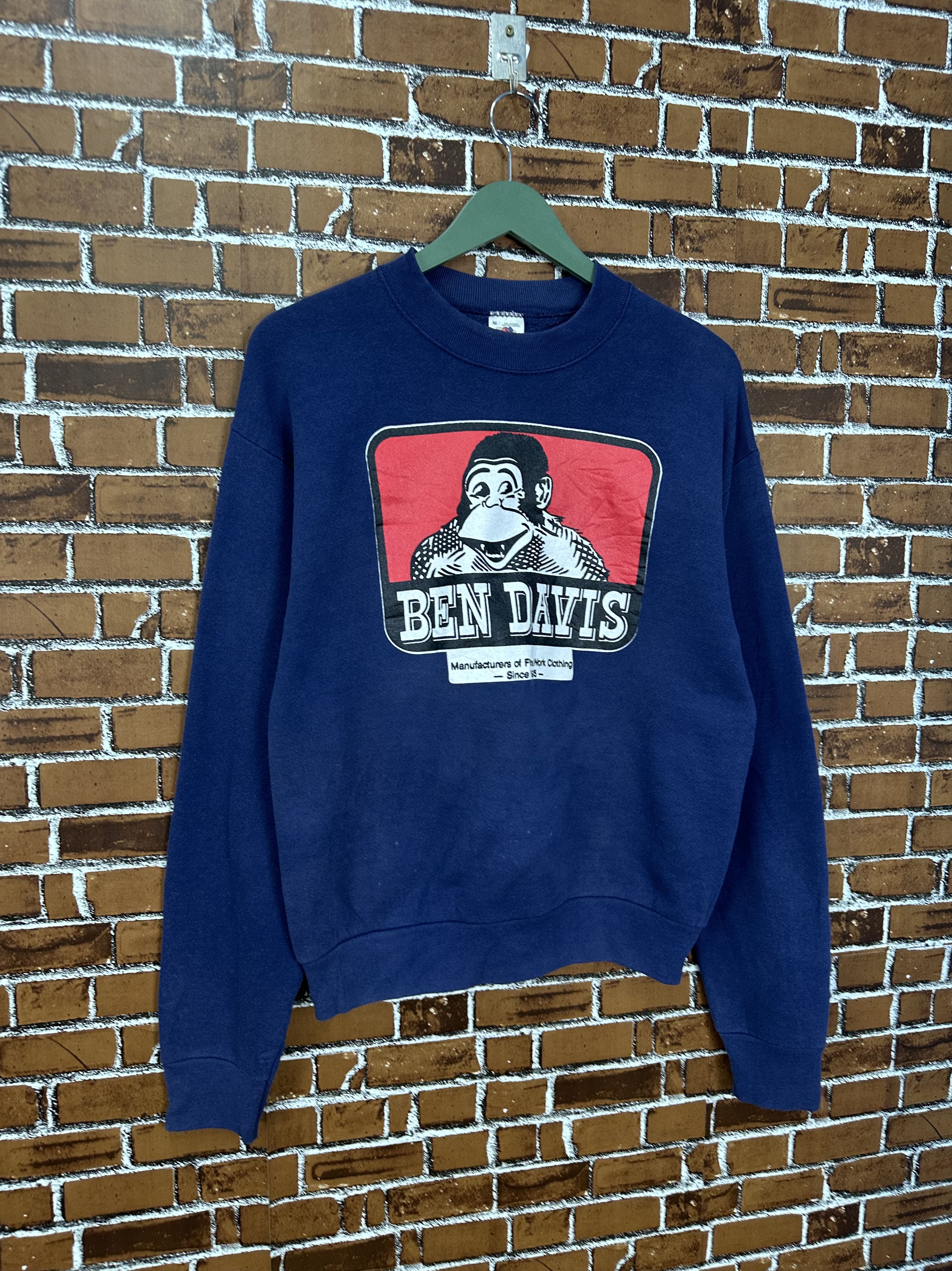Ben Davis Crazy 80s Vintage Ben Davis Crewneck Sweatshirt Z437 Size US M / EU 48-50 / 2 - 2 Thumbnail