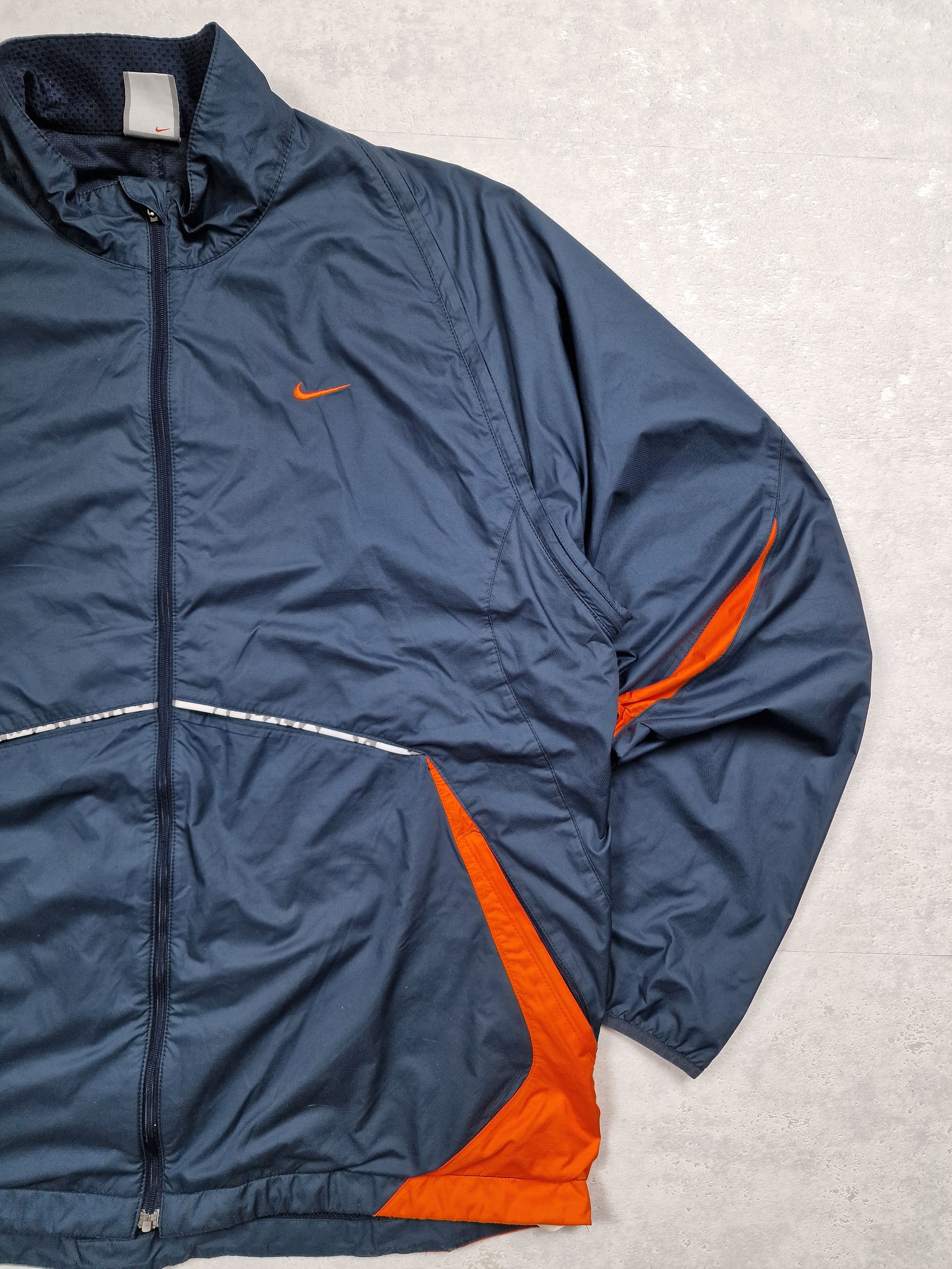 Nike × Vintage 00s Nike Retro Logo Vintage Y2K Oversized Nylon Retro Jacket Size US XL / EU 56 / 4 - 3 Thumbnail