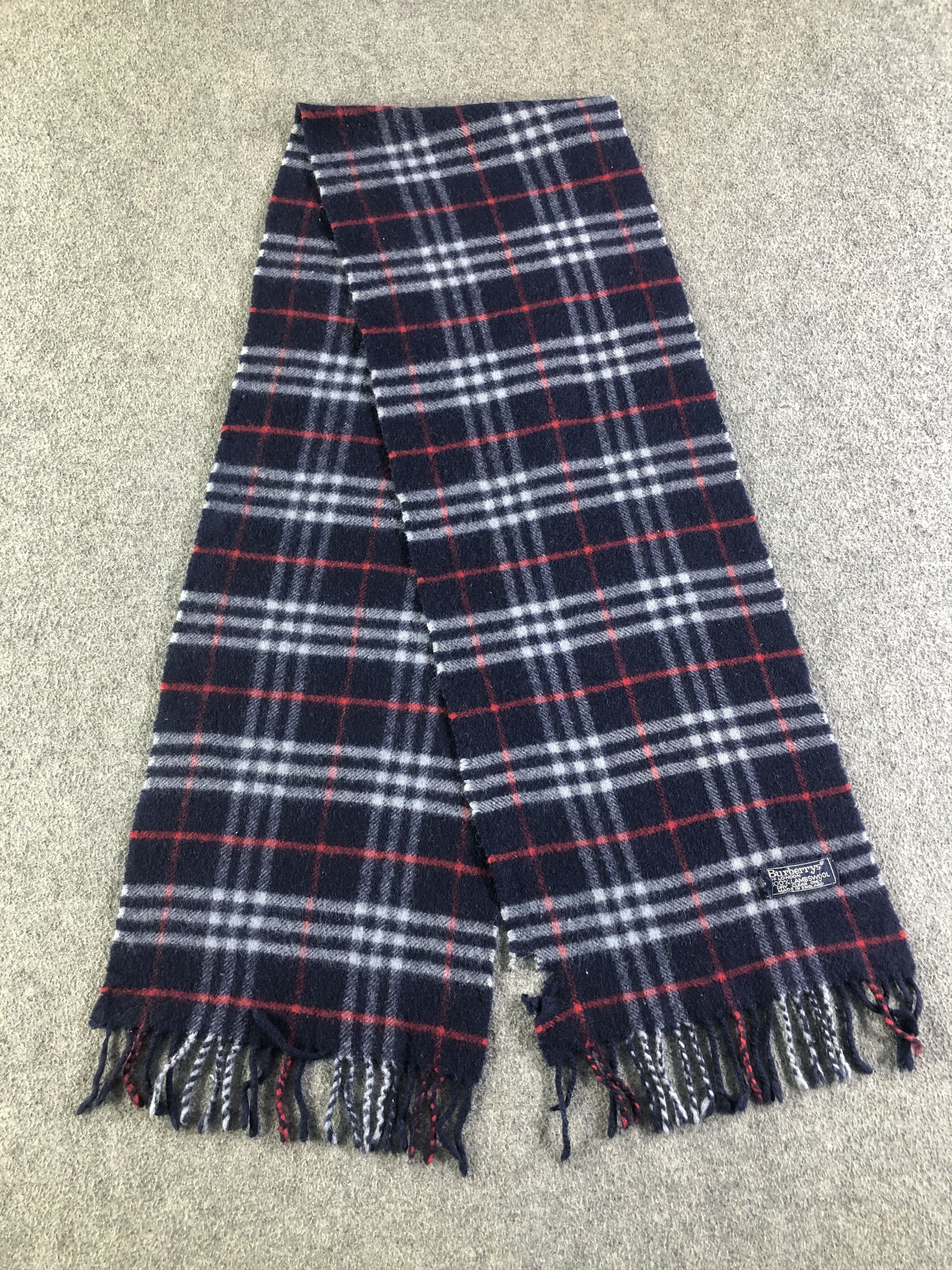 Burberry Burberrys Lambswool Scarf / Muffler / Neckwear SS1251 Size ONE SIZE - 3 Thumbnail
