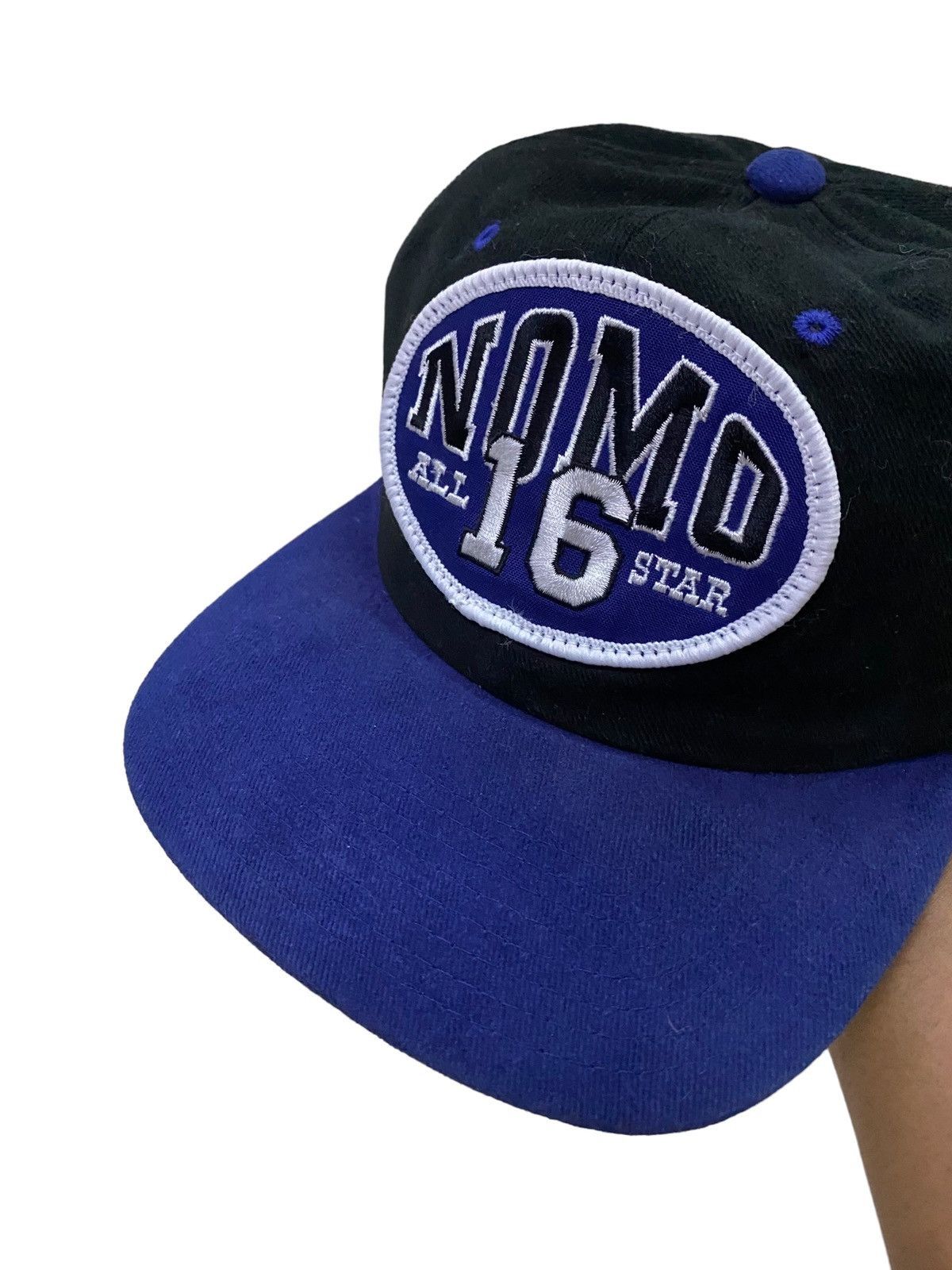 Japanese Brand × MLB × Nutmeg Vintage 90s Nutmeg Los Angeles Dorgers Hideo Nomo Snapback Size ONE SIZE - 2 Thumbnail